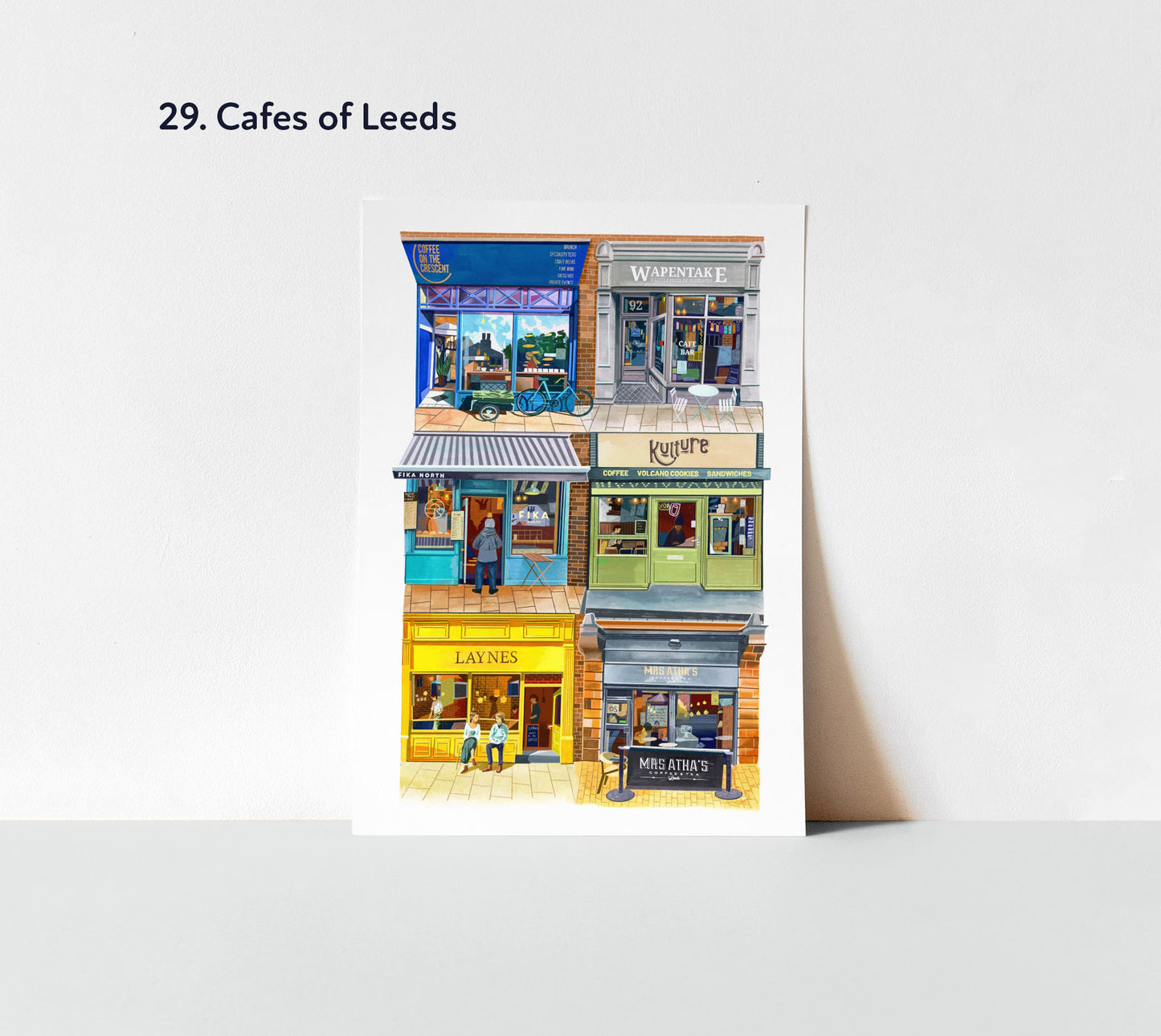 Any 3 x A5, A4, A3 or A2 Leeds Artwork Prints, Mix and Match Set