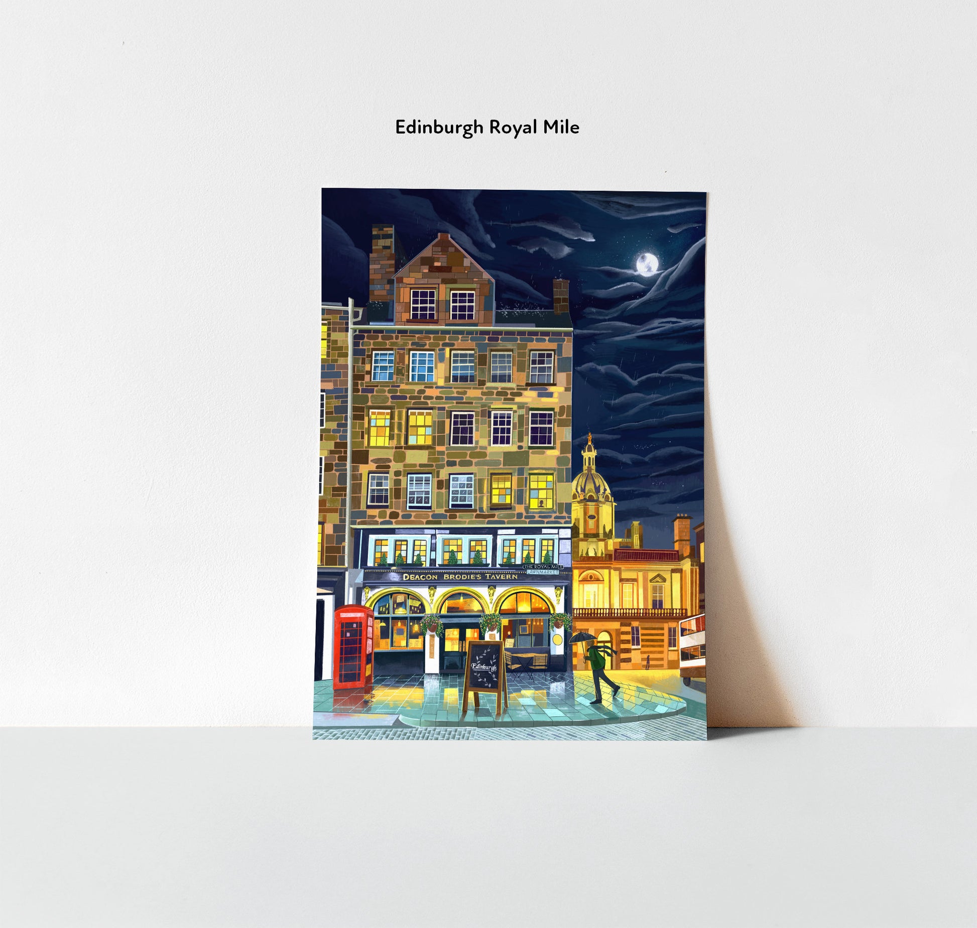 artwork print of Edinburgh Royal Mile