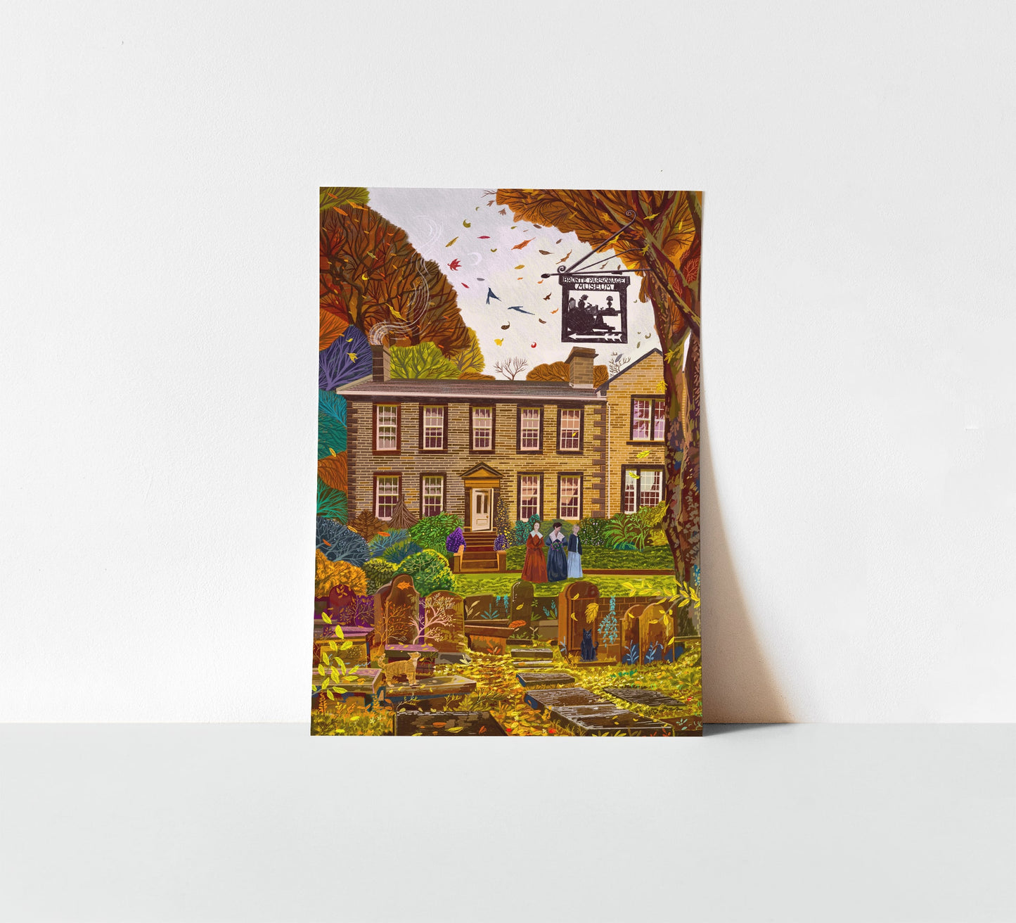 Brontë Parsonage Museum, Haworth, West Yorkshire, Artwork Print