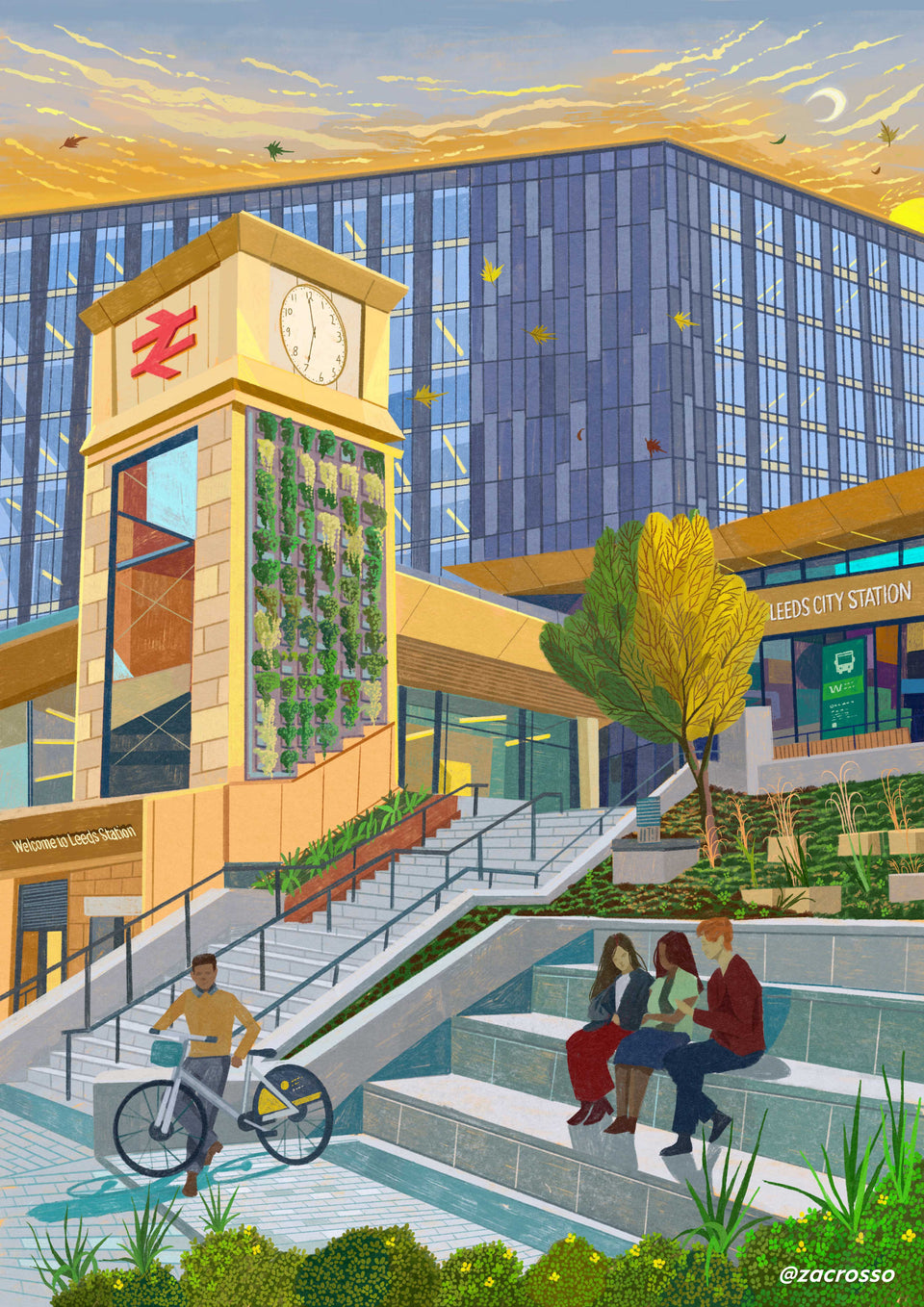 Leeds City Station, Artwork Print