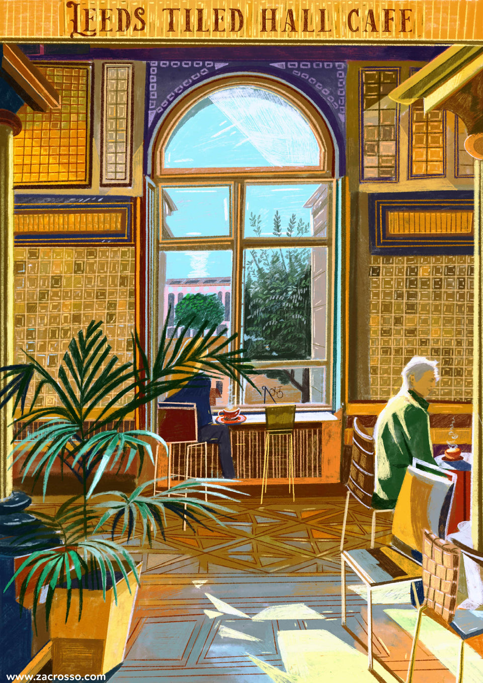 Leeds Tiled Hall Cafe Artwork Print