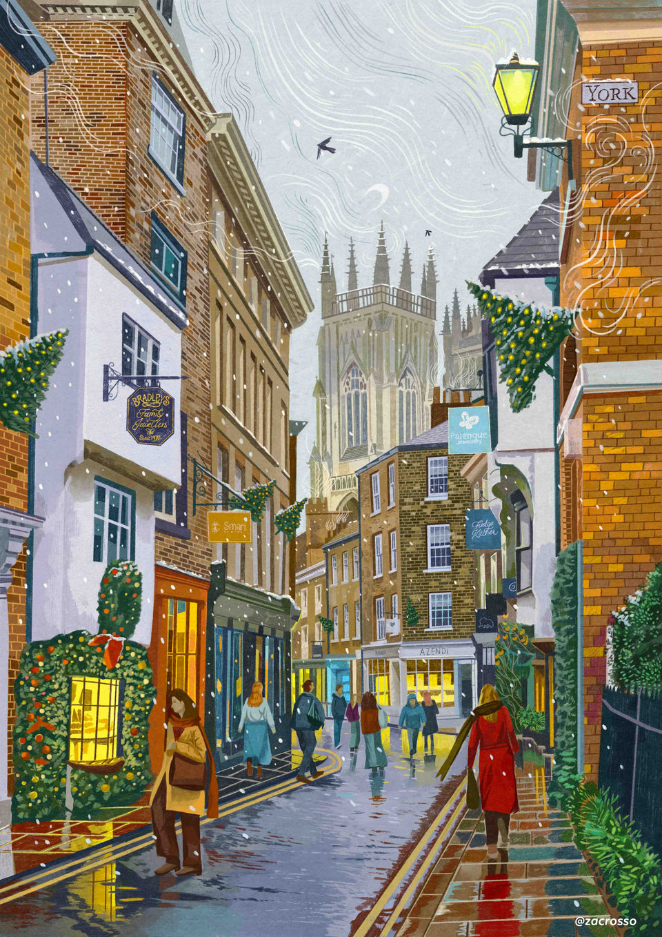 York, Petergate, Christmas and Winter Special Editions, Artwork Print
