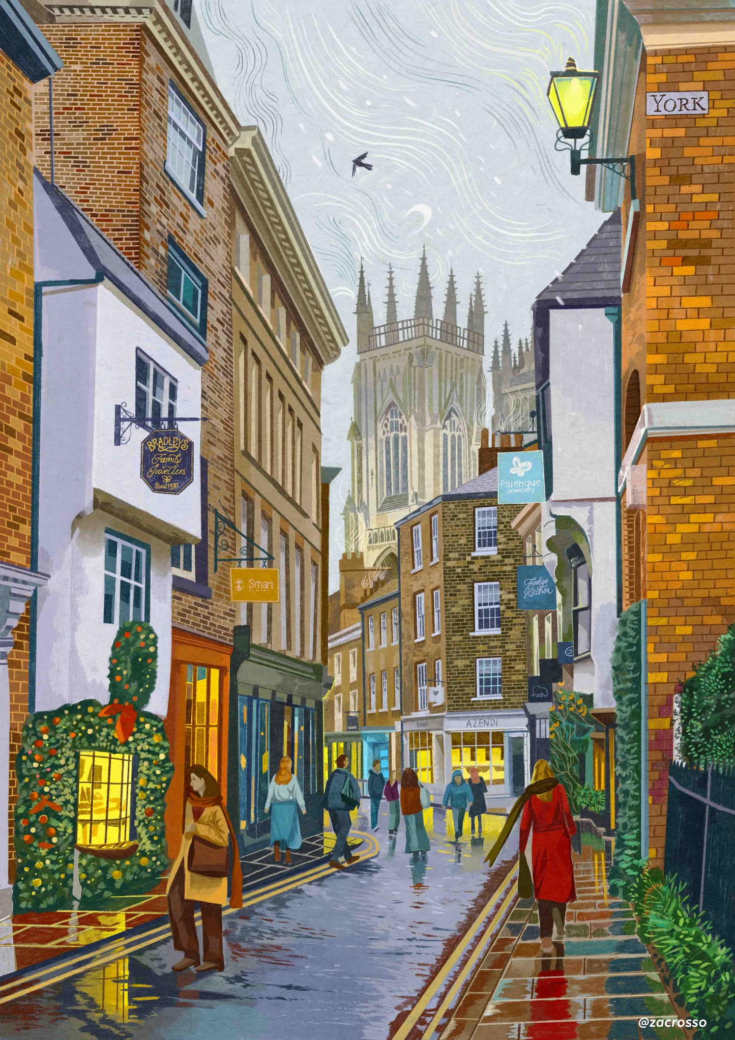 York, Petergate, Christmas and Winter Special Editions, Artwork Print