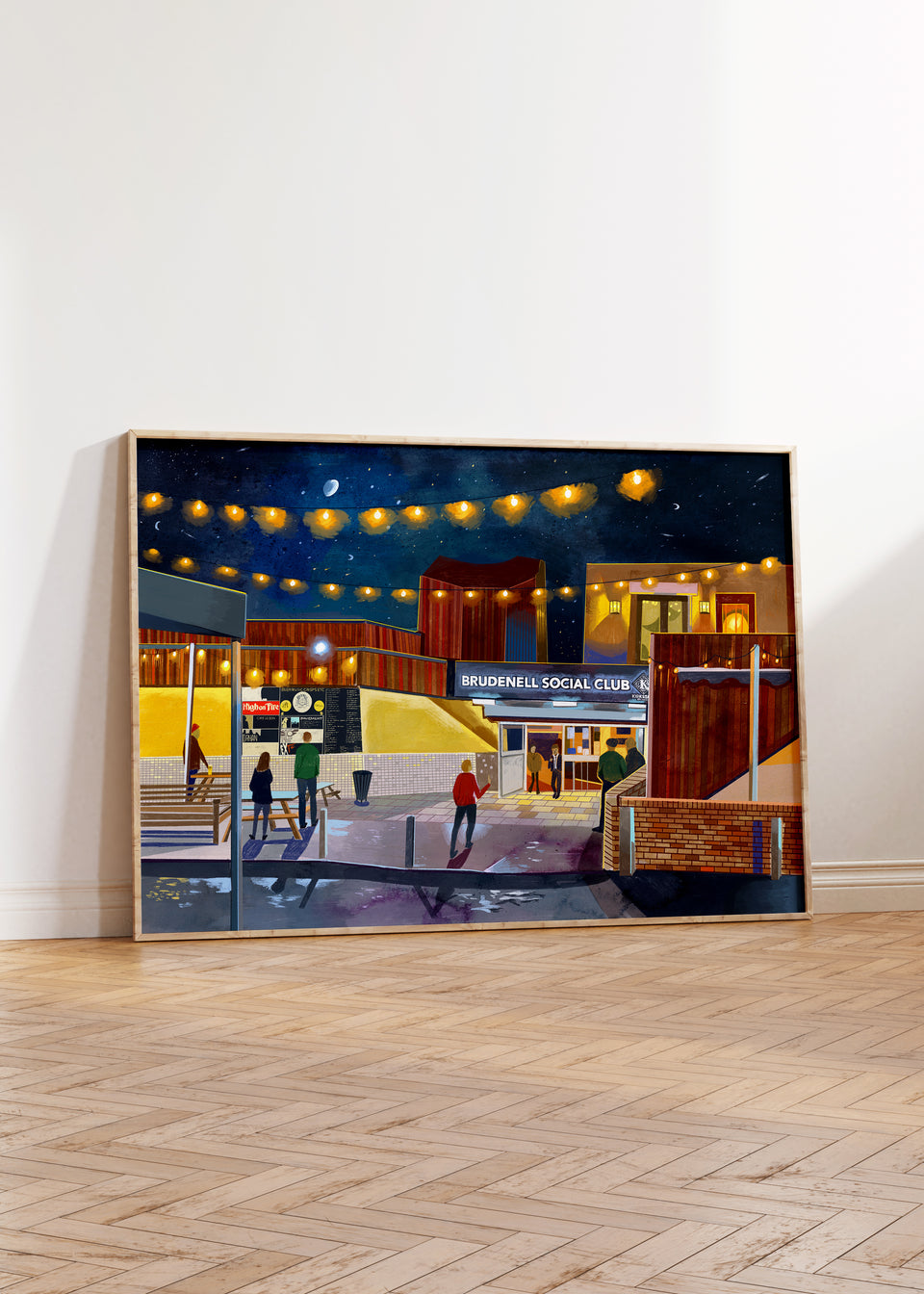 Brudenell Social Club Leeds, Artwork Print