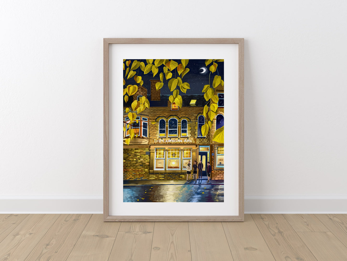 The Cardigan Arms, Leeds, Kirkstall Road, Burley, Artwork Print