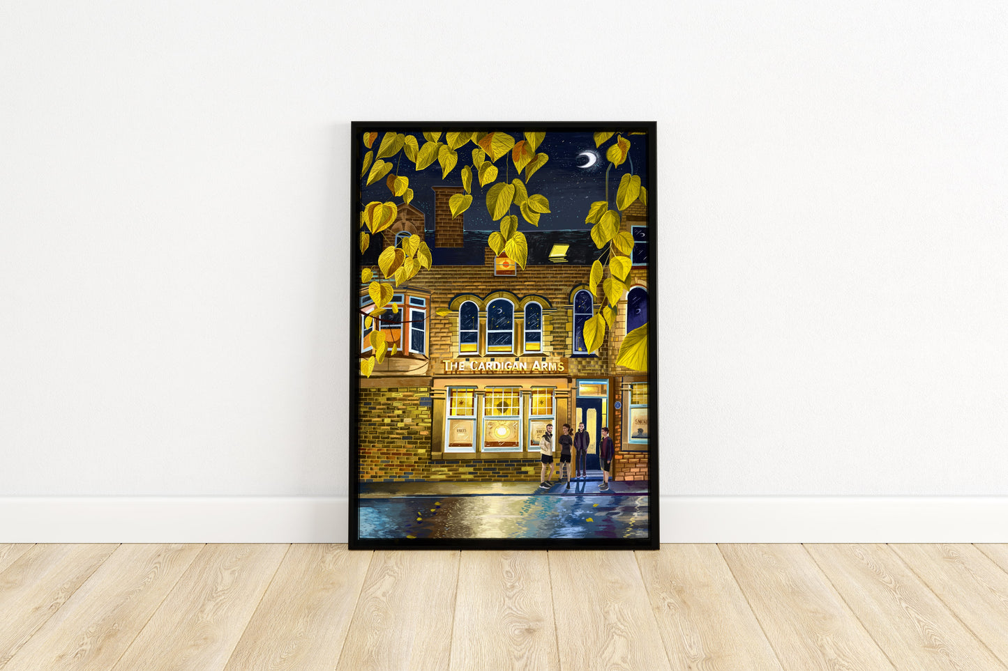 The Cardigan Arms, Leeds, Kirkstall Road, Burley, Artwork Print