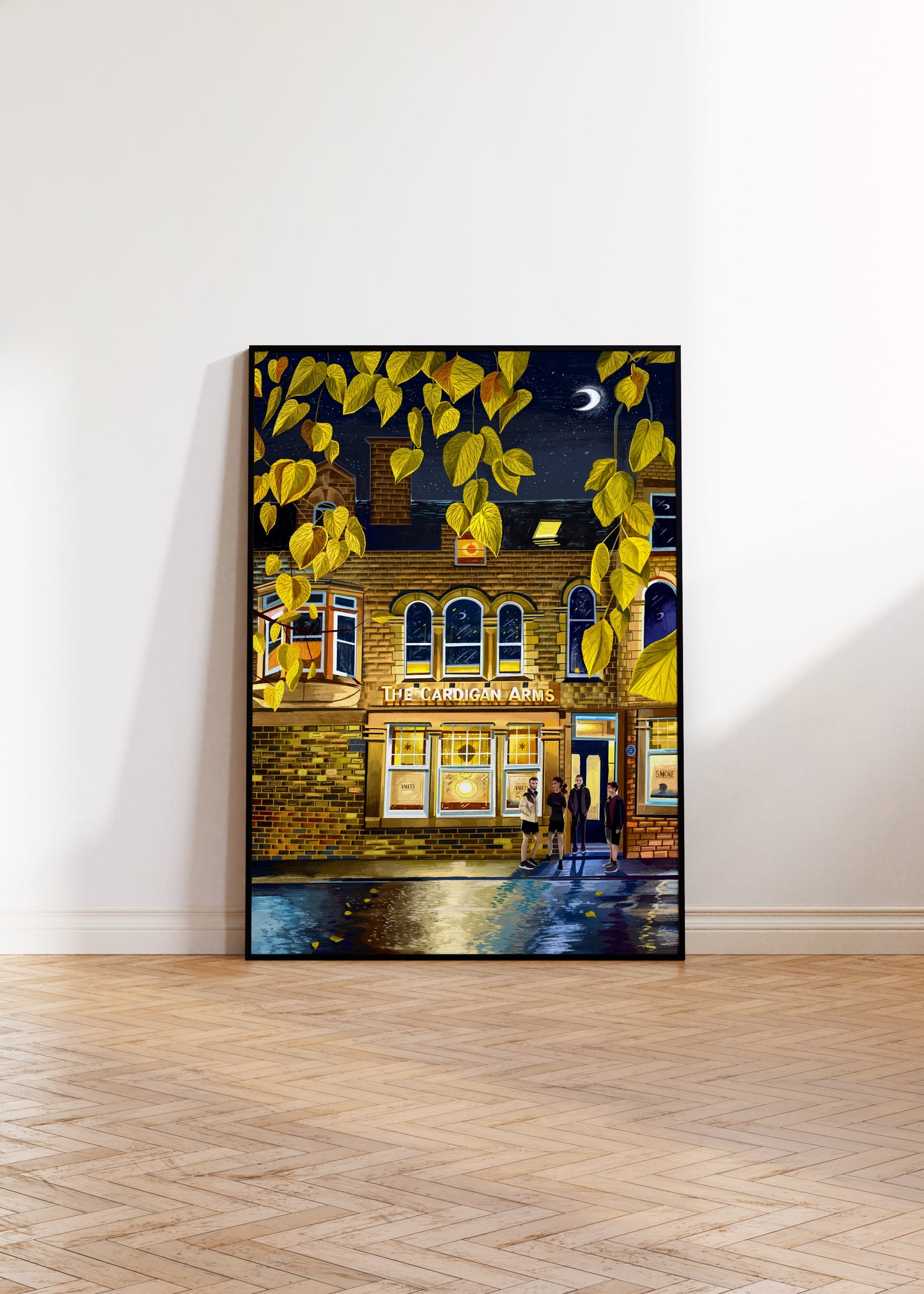 The Cardigan Arms, Leeds, Kirkstall Road, Burley, Artwork Print