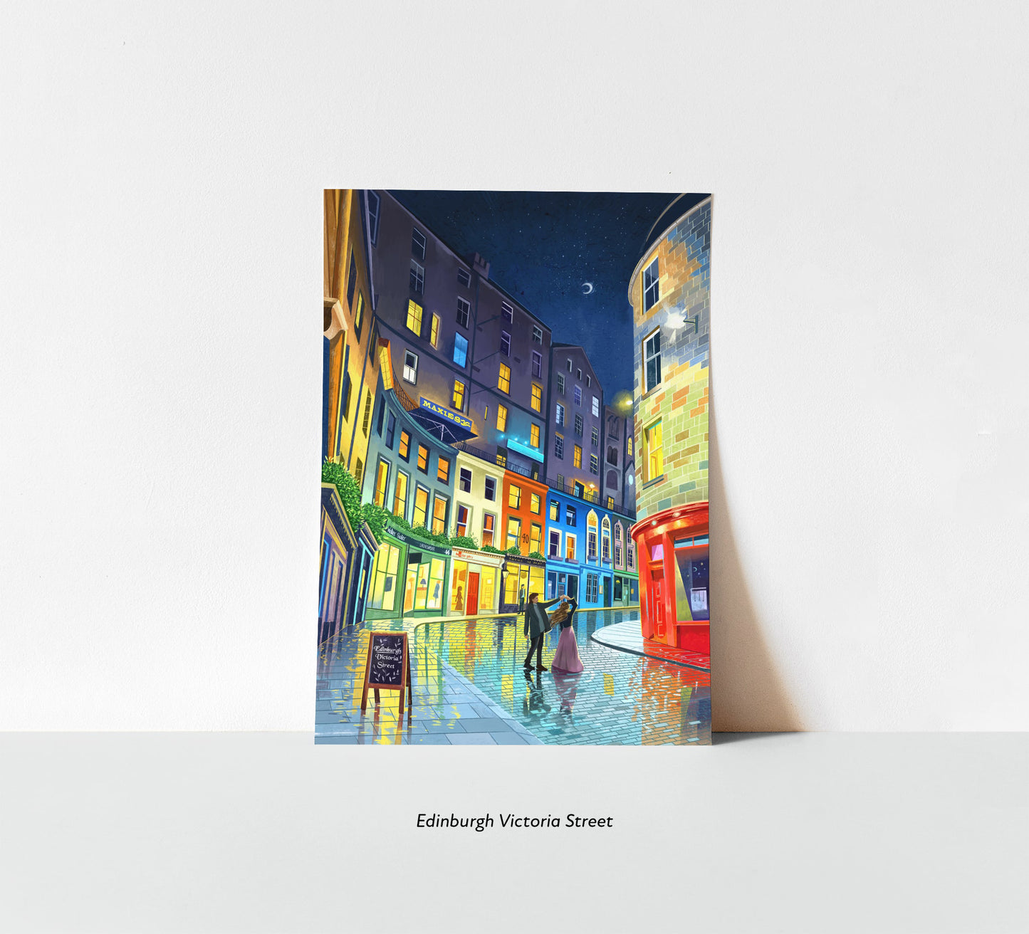Any 3 x A5, A4 or A3 Edinburgh Artwork Prints, Mix and Match Set
