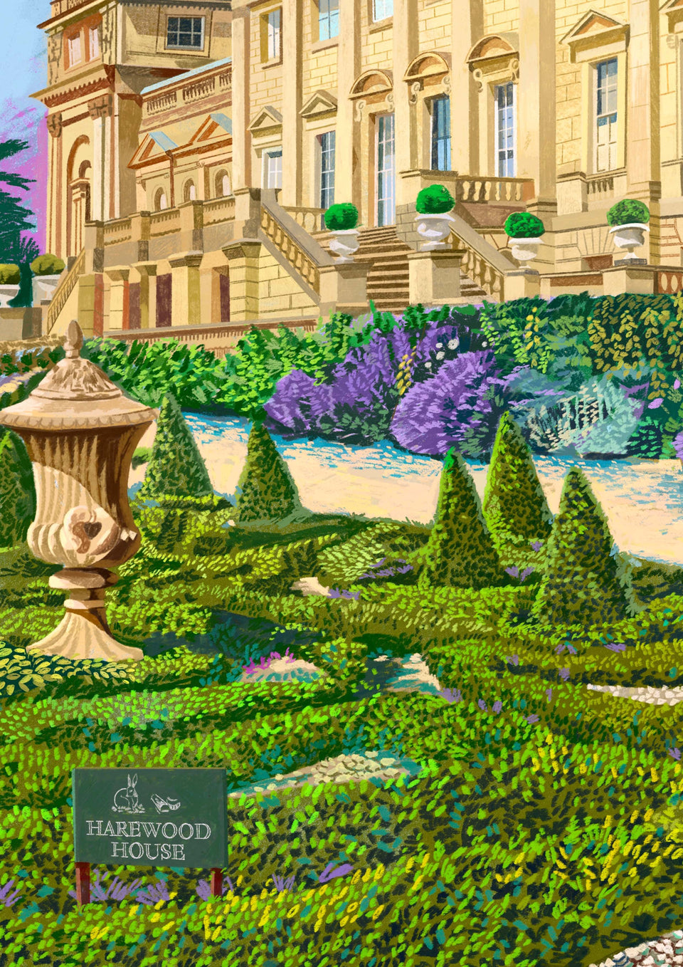 Harewood House, West Yorkshire, Artwork Print
