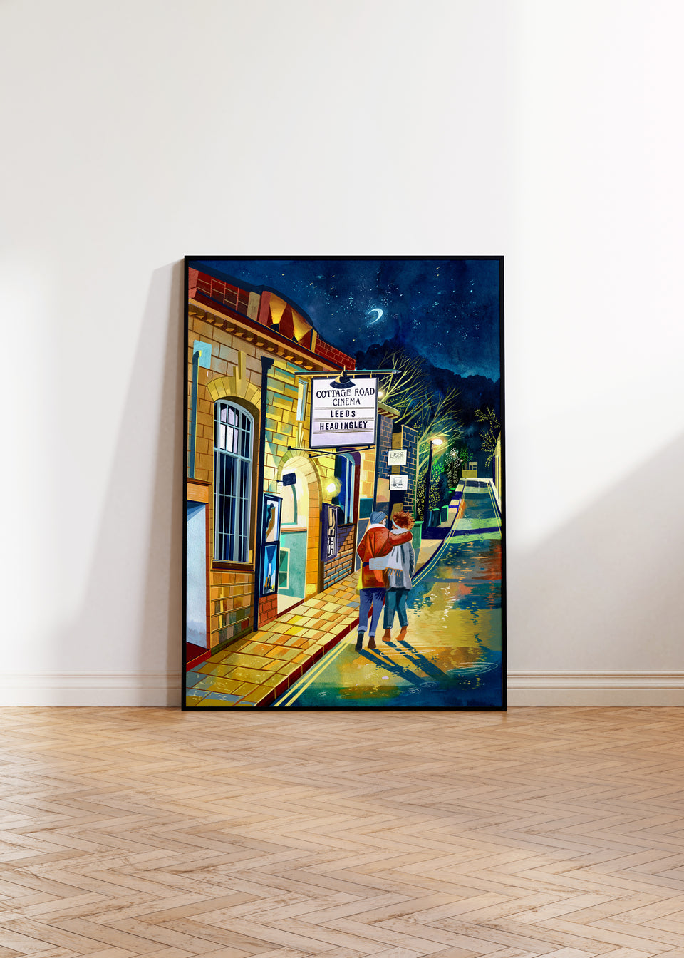 Leeds Cottage Road Cinema, Artwork Print