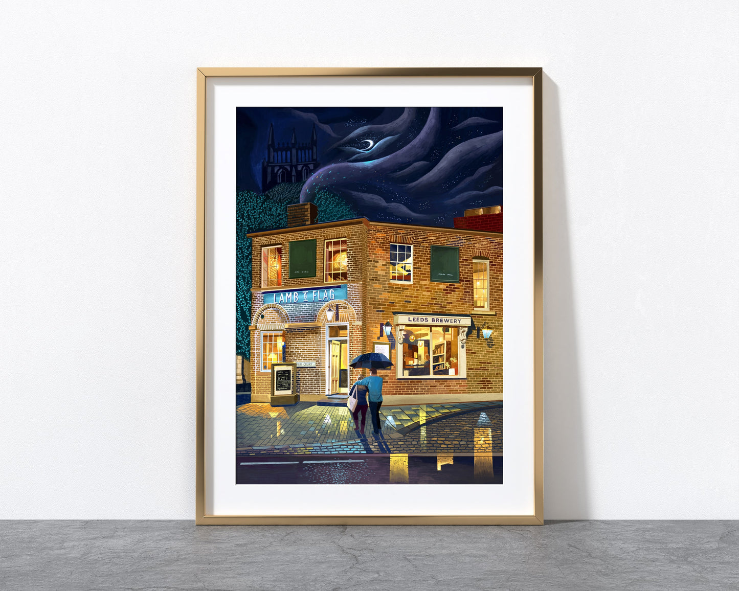 The Lamb and Flag, Leeds, Artwork Print