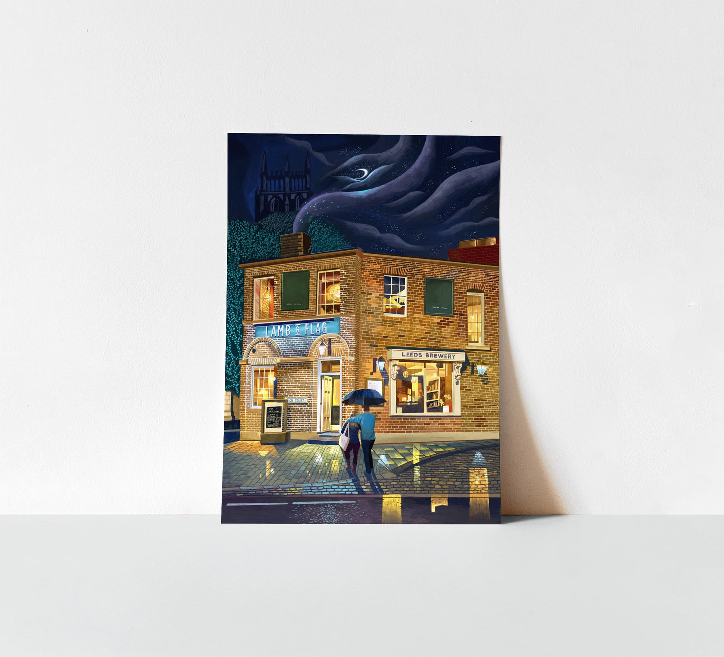 The Lamb and Flag, Leeds, Artwork Print