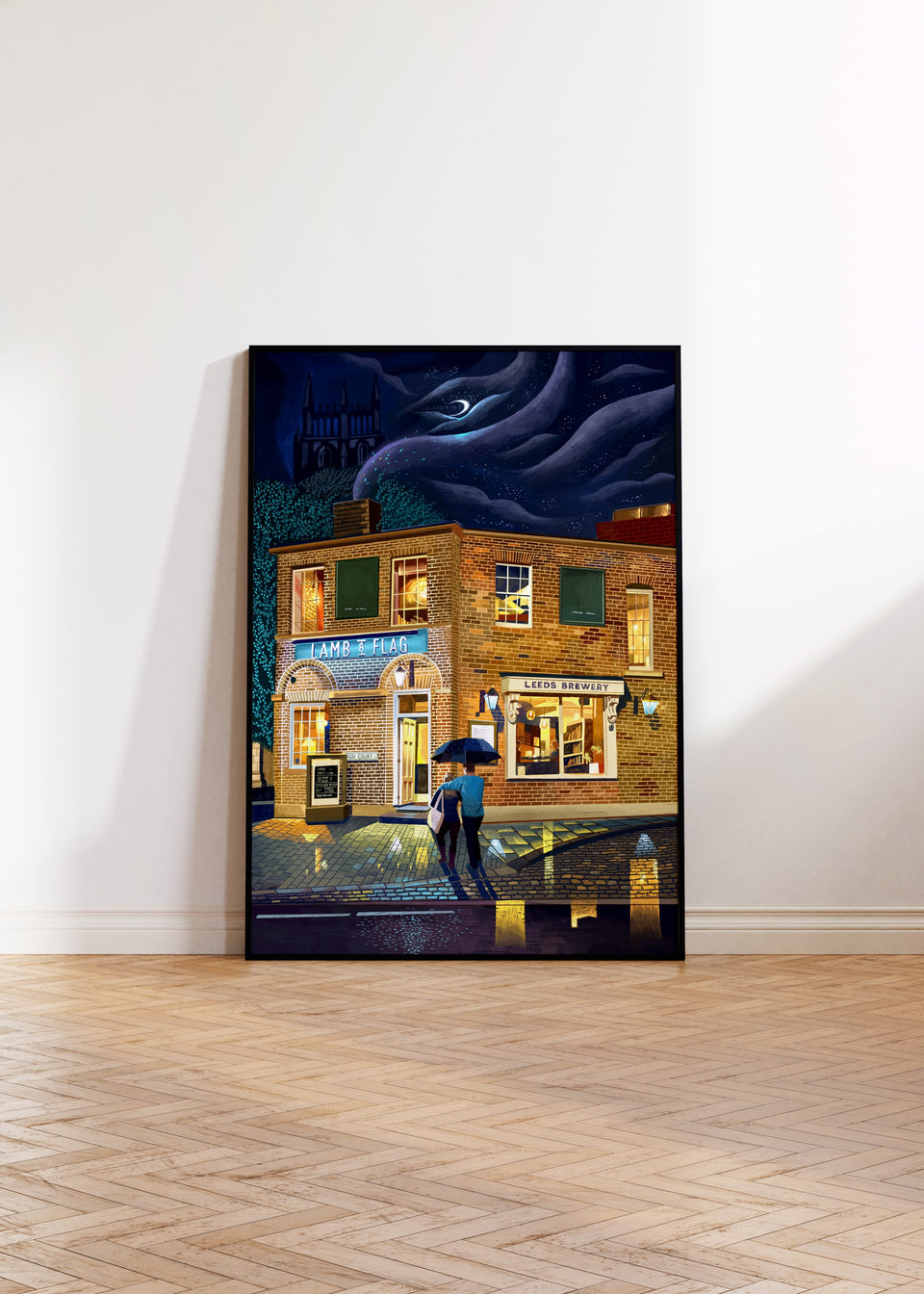 The Lamb and Flag, Leeds, Artwork Print