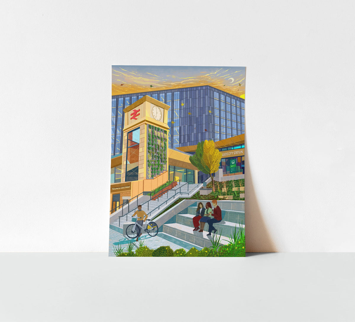 Leeds City Station, Artwork Print