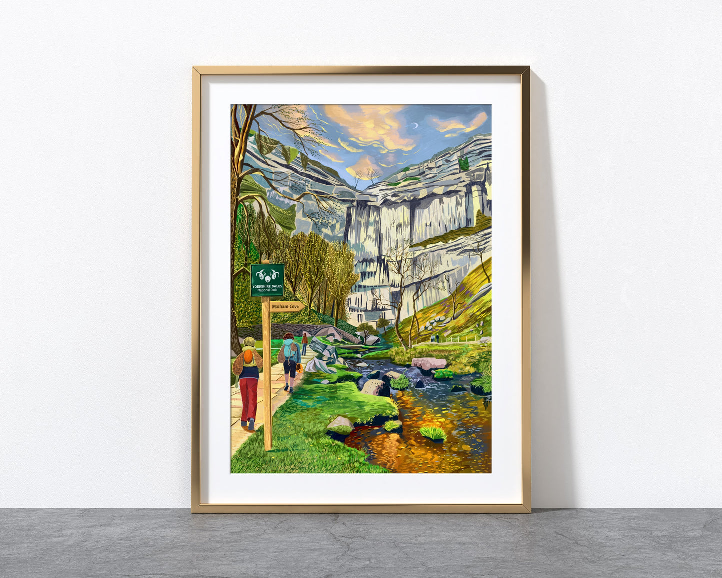 Malham Cove, Yorkshire Dales National Park, Artwork Print