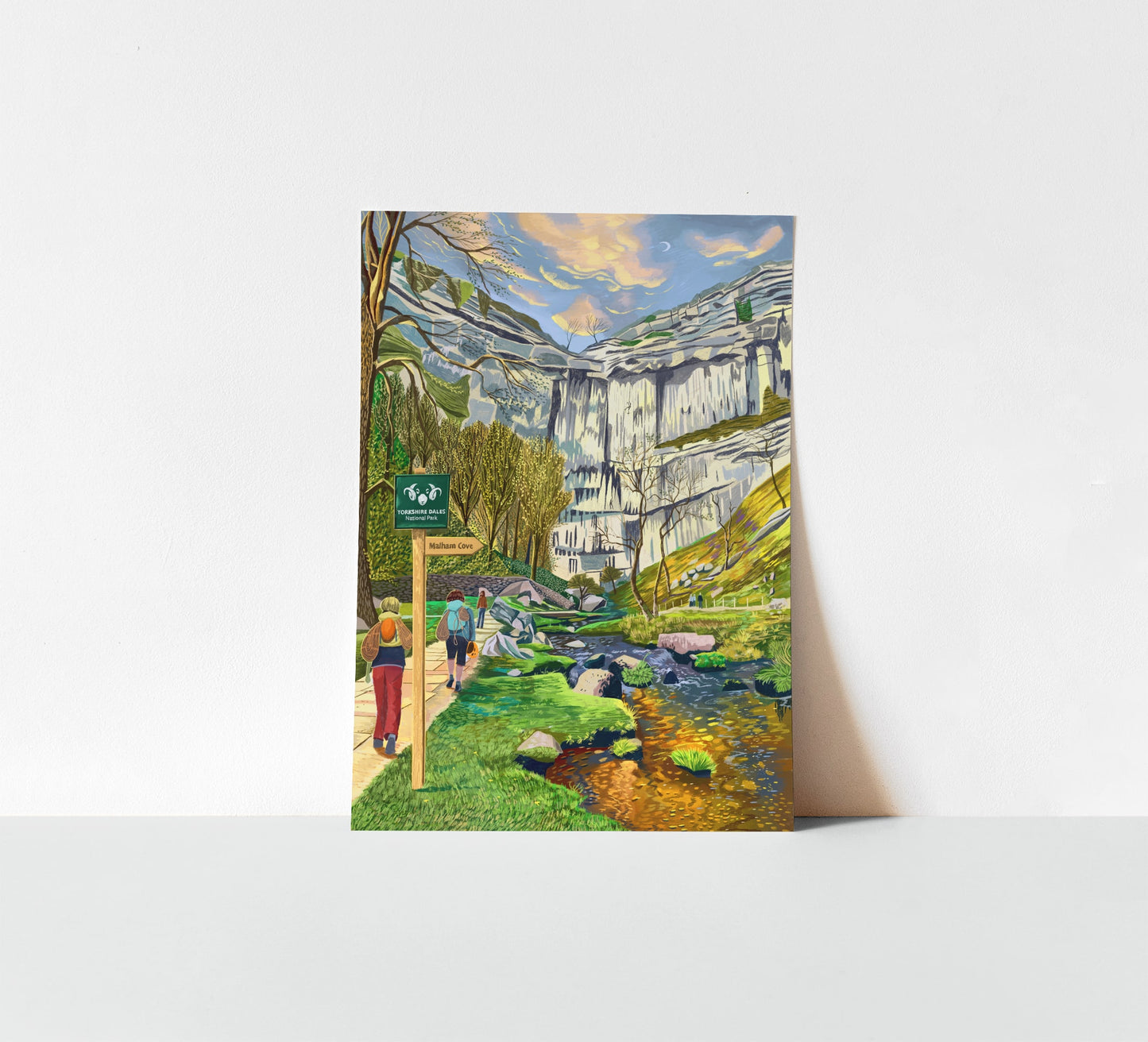 Malham Cove, Yorkshire Dales National Park, Artwork Print