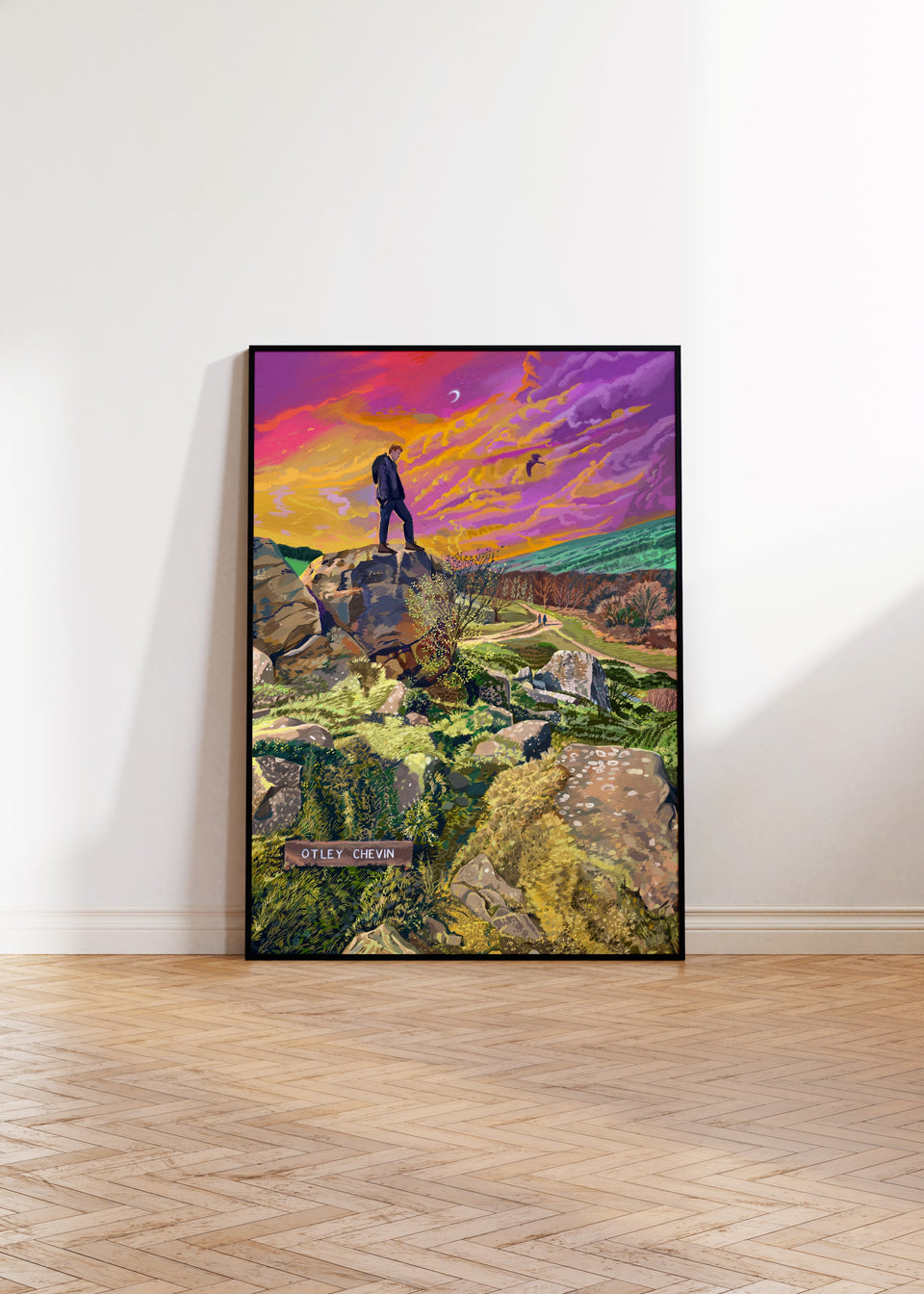 Otley Chevin, Surprise View, Wharfdale, Leeds, Art Print