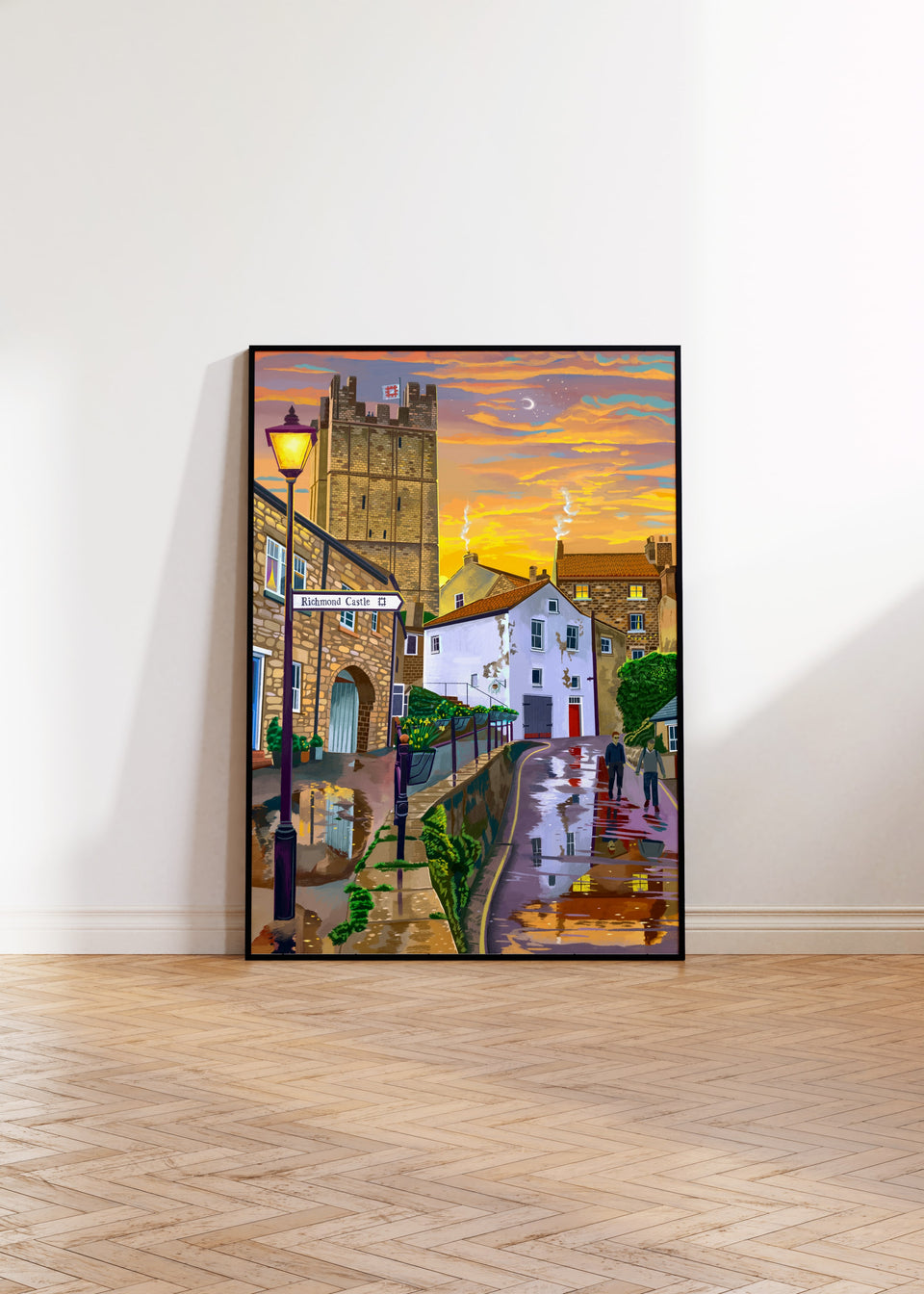 Richmond Castle, Millgate Street, North Yorkshire, Artwork Print