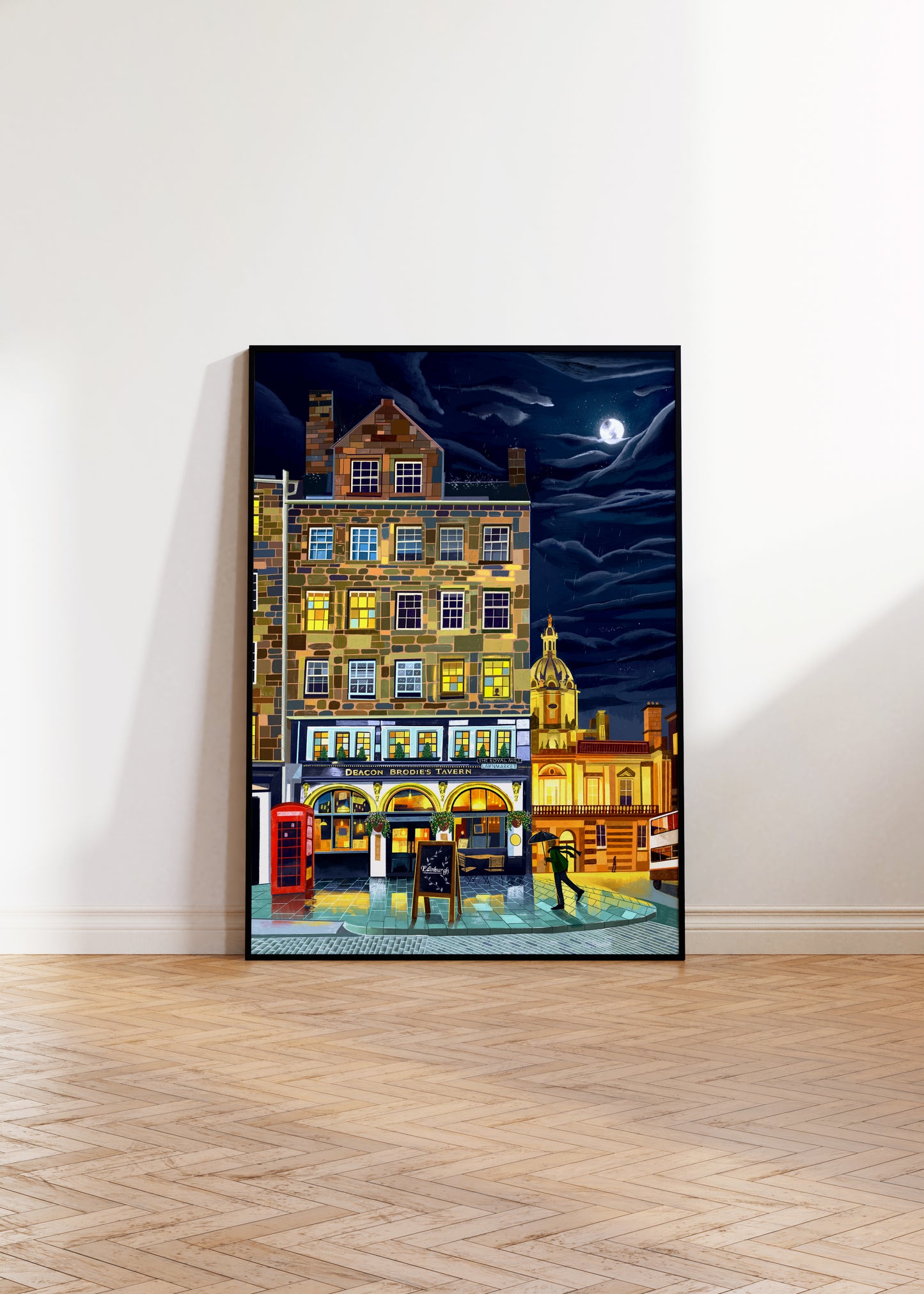 Edinburgh Royal Mile, Deacon Brodies Tavern, Art Print