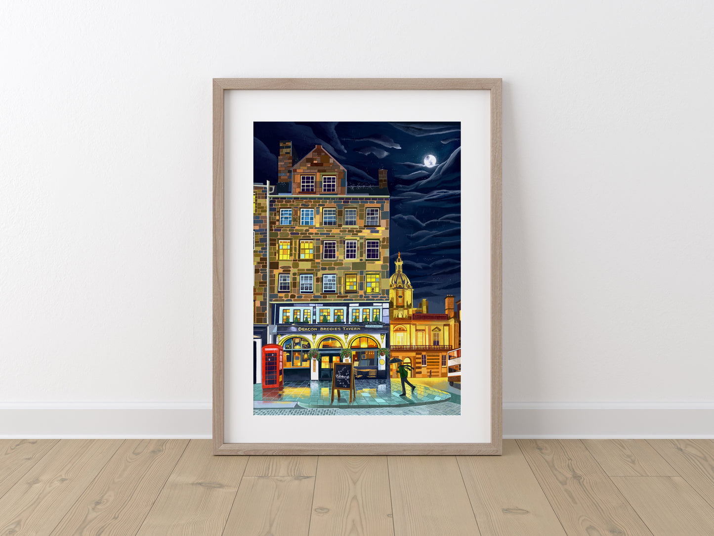 Edinburgh Royal Mile, Deacon Brodies Tavern, Art Print