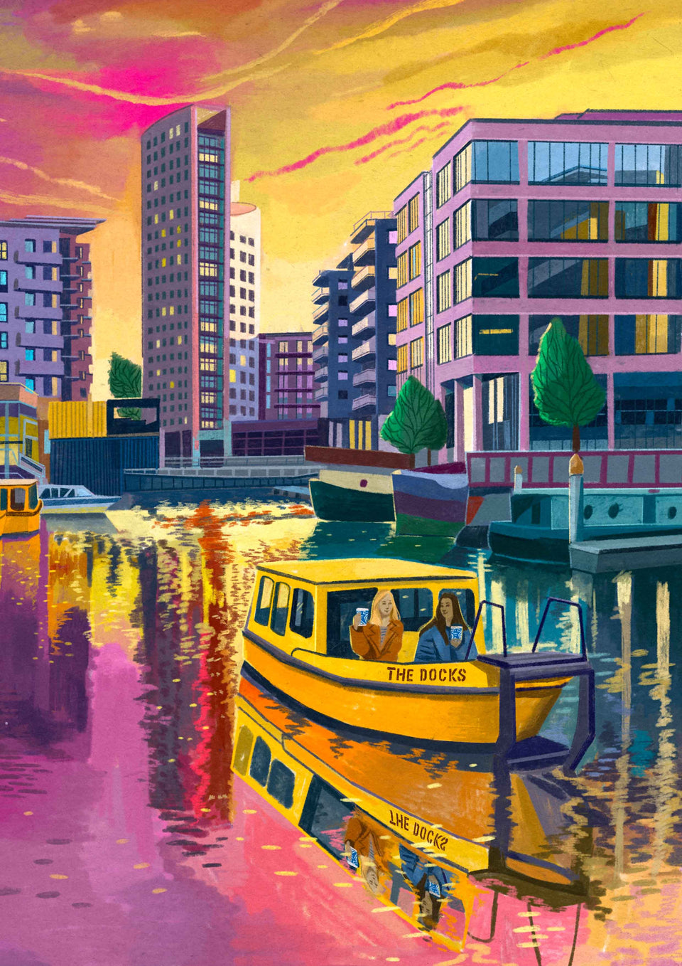 Leeds Dock, Artwork Print