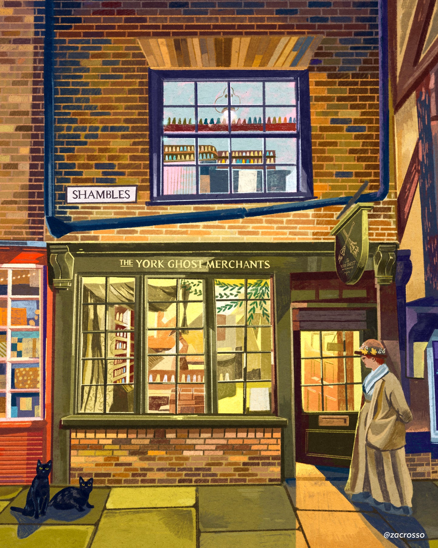 The York Ghost Merchants, Shambles, Artwork Print