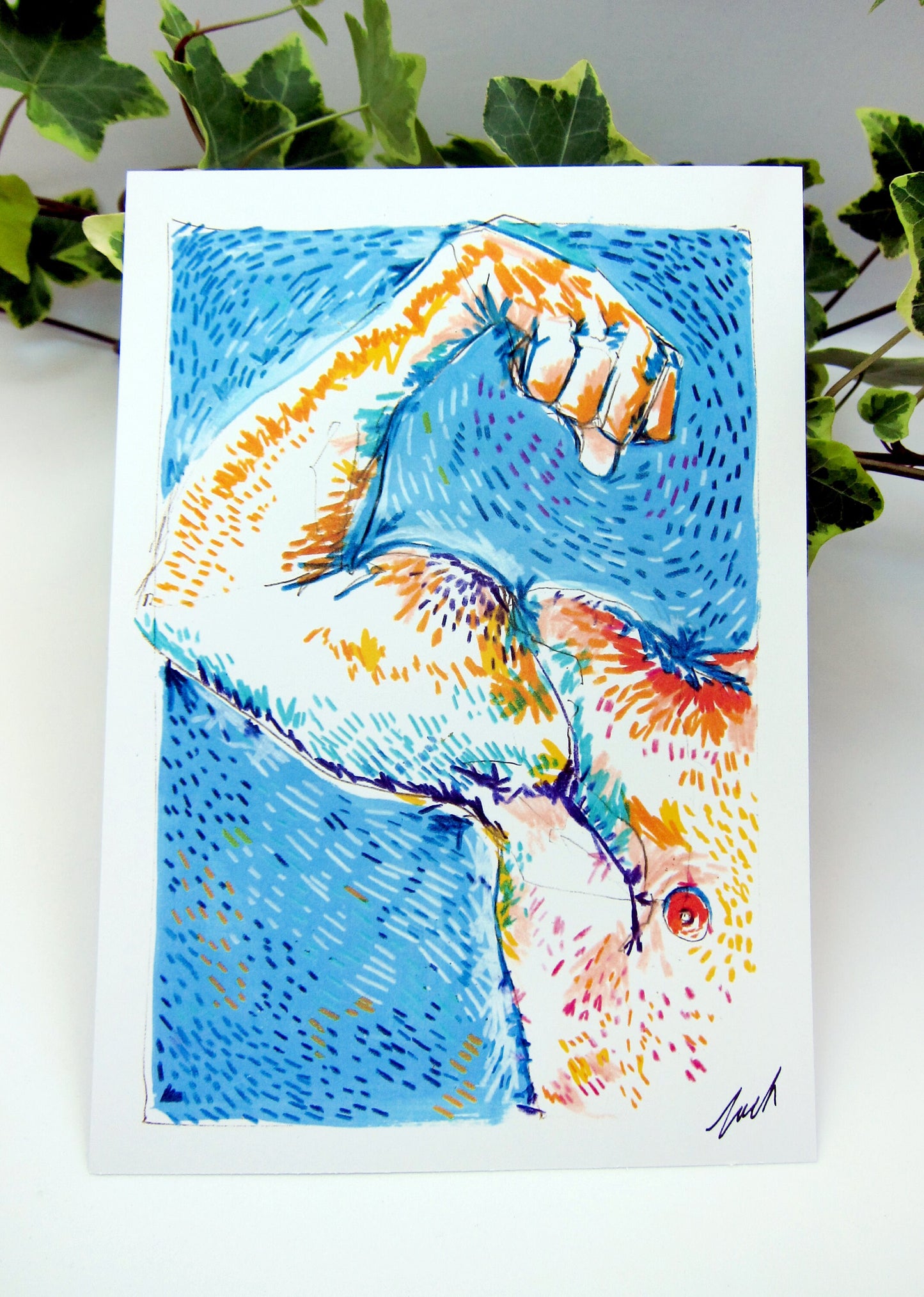 The Male Form - Set of 3 x A4/A3 Prints, Gay, Artwork, Illustration, Muscles, Male Body, Flex, LGBT+, Pride