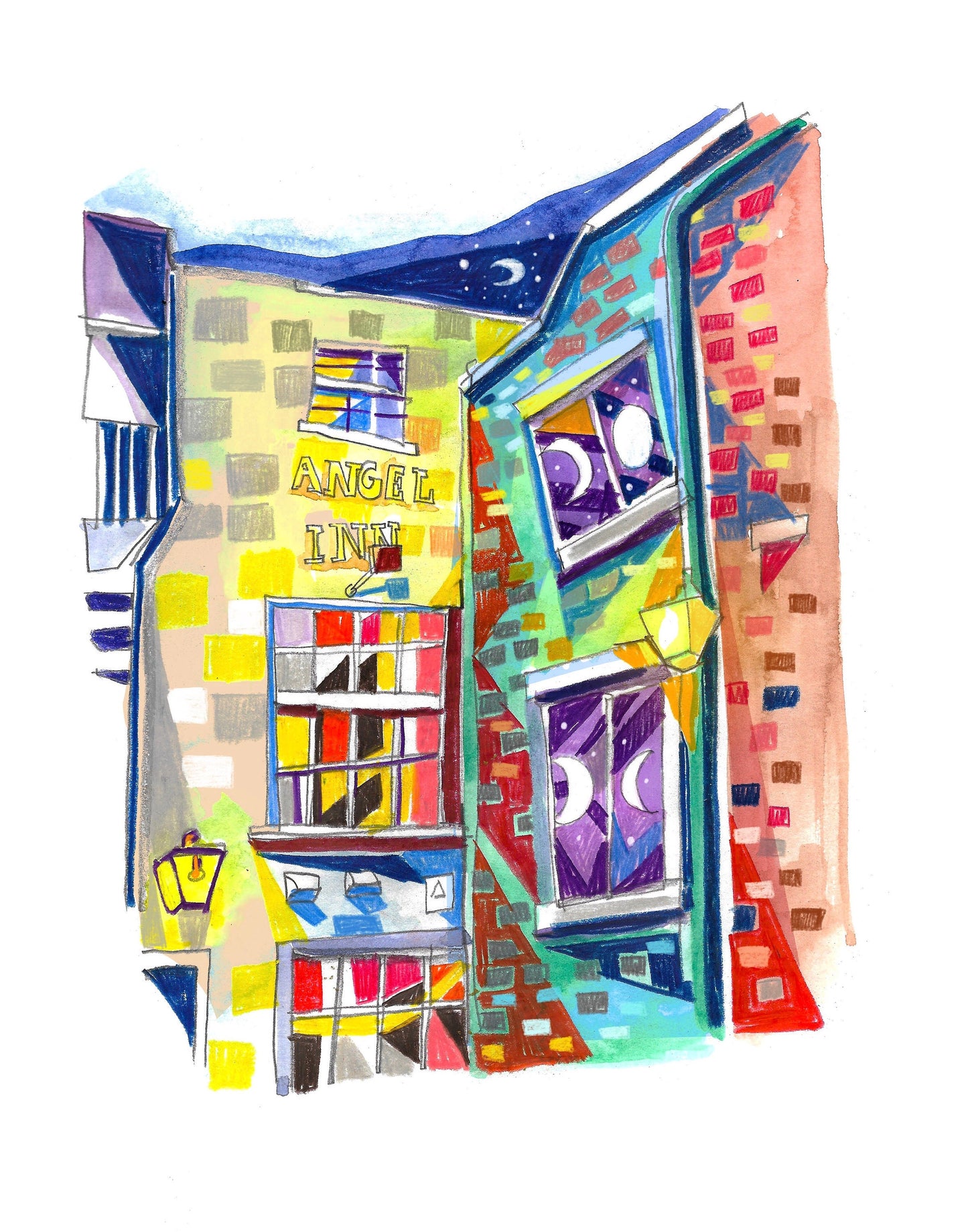 The Angel Inn, Leeds Artwork Print