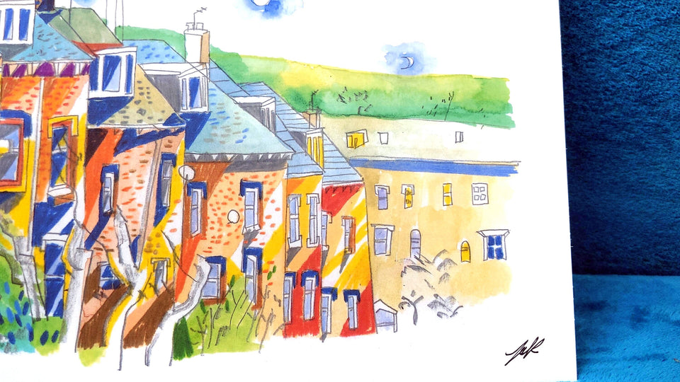 Woodhouse Ridge, Leeds Artwork Print