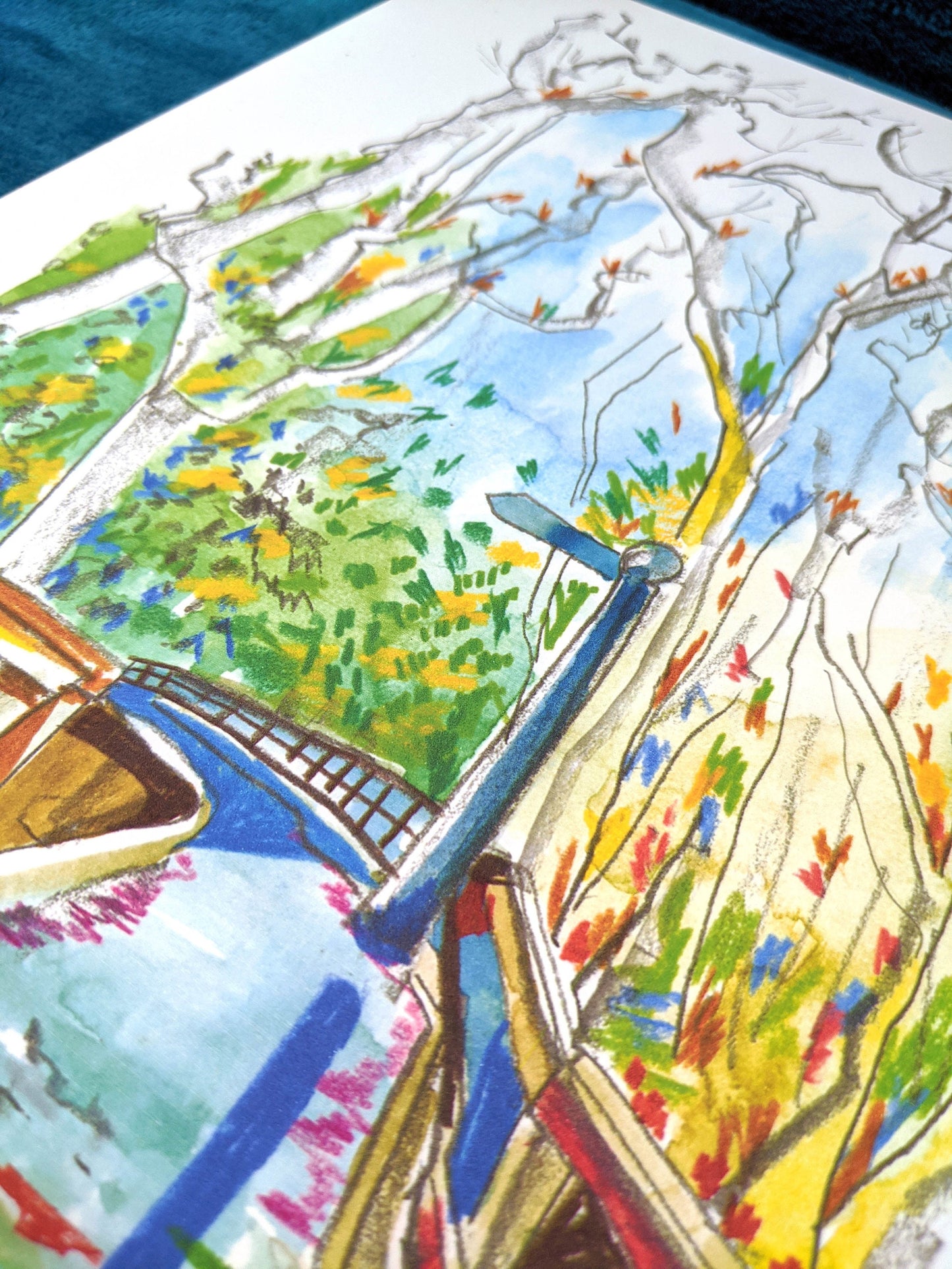 Meanwood Park Leeds Art Print , Autumnal Woodland Walk, Yorkshire Countryside