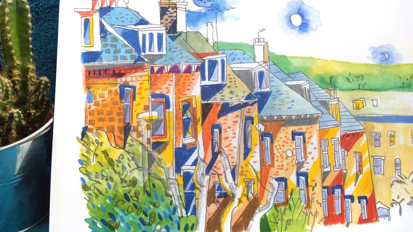 Woodhouse Ridge, Leeds Artwork Print