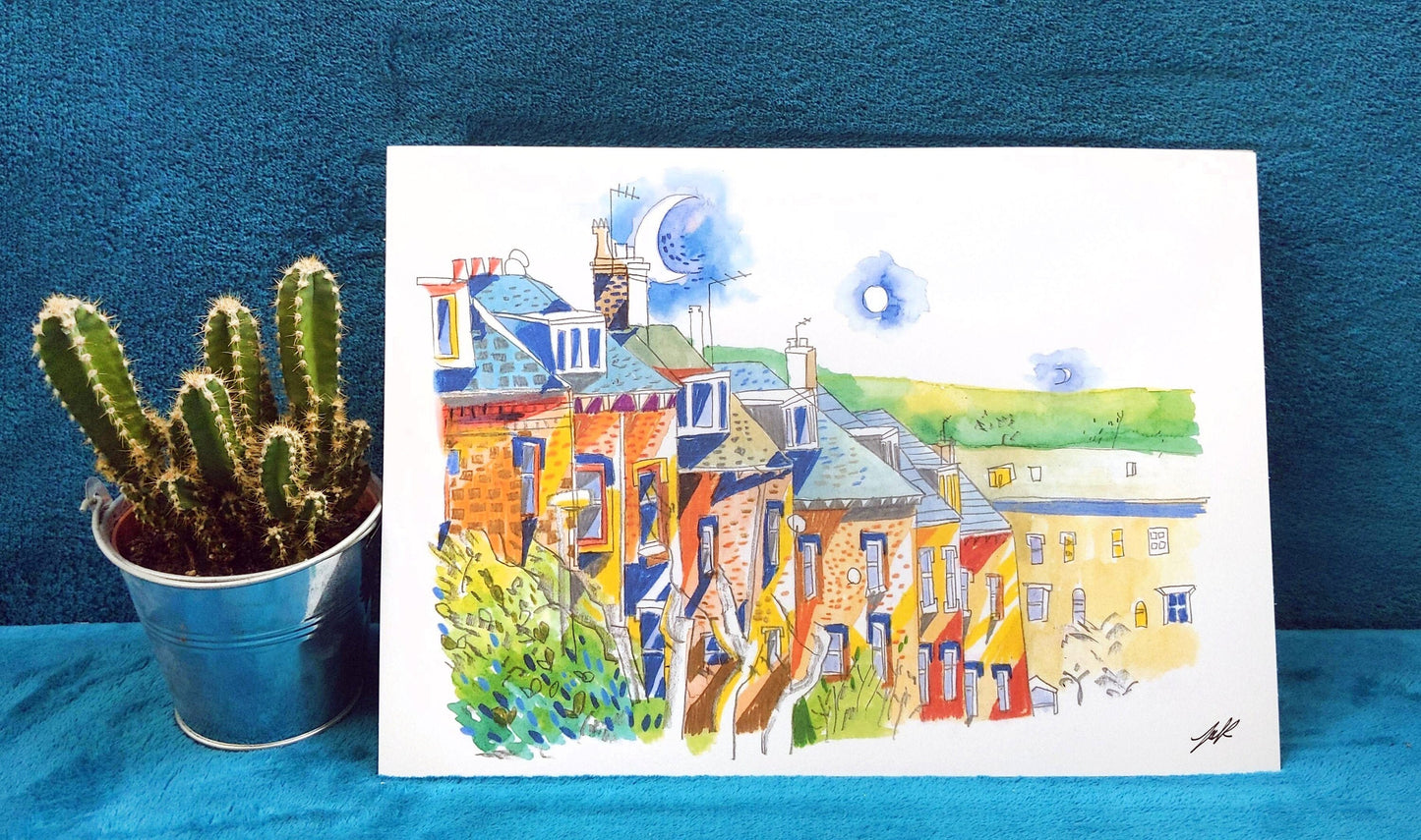 Woodhouse Ridge, Leeds Artwork Print