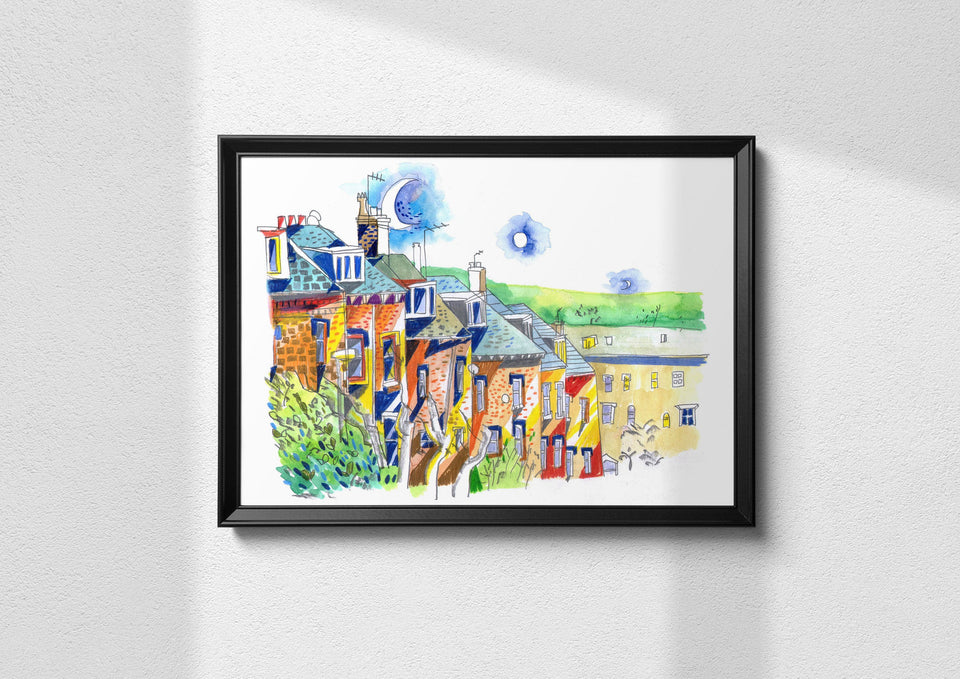 Woodhouse Ridge, Leeds Artwork Print
