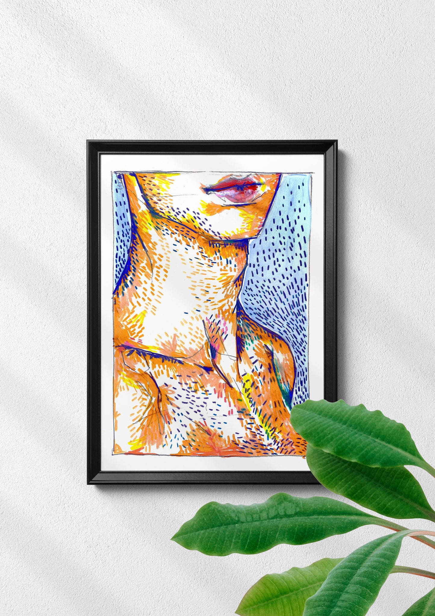 The Male Form - Set of 3 x A4/A3 Prints, Gay, Artwork, Illustration, Muscles, Male Body, Flex, LGBT+, Pride