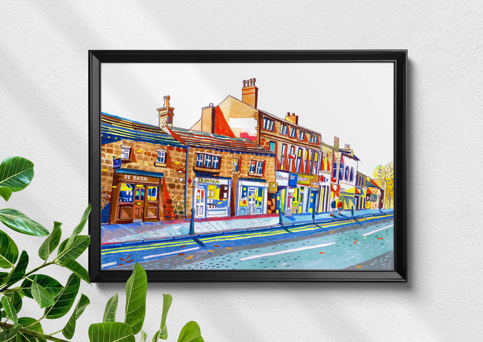Headingley Leeds, Artwork Print