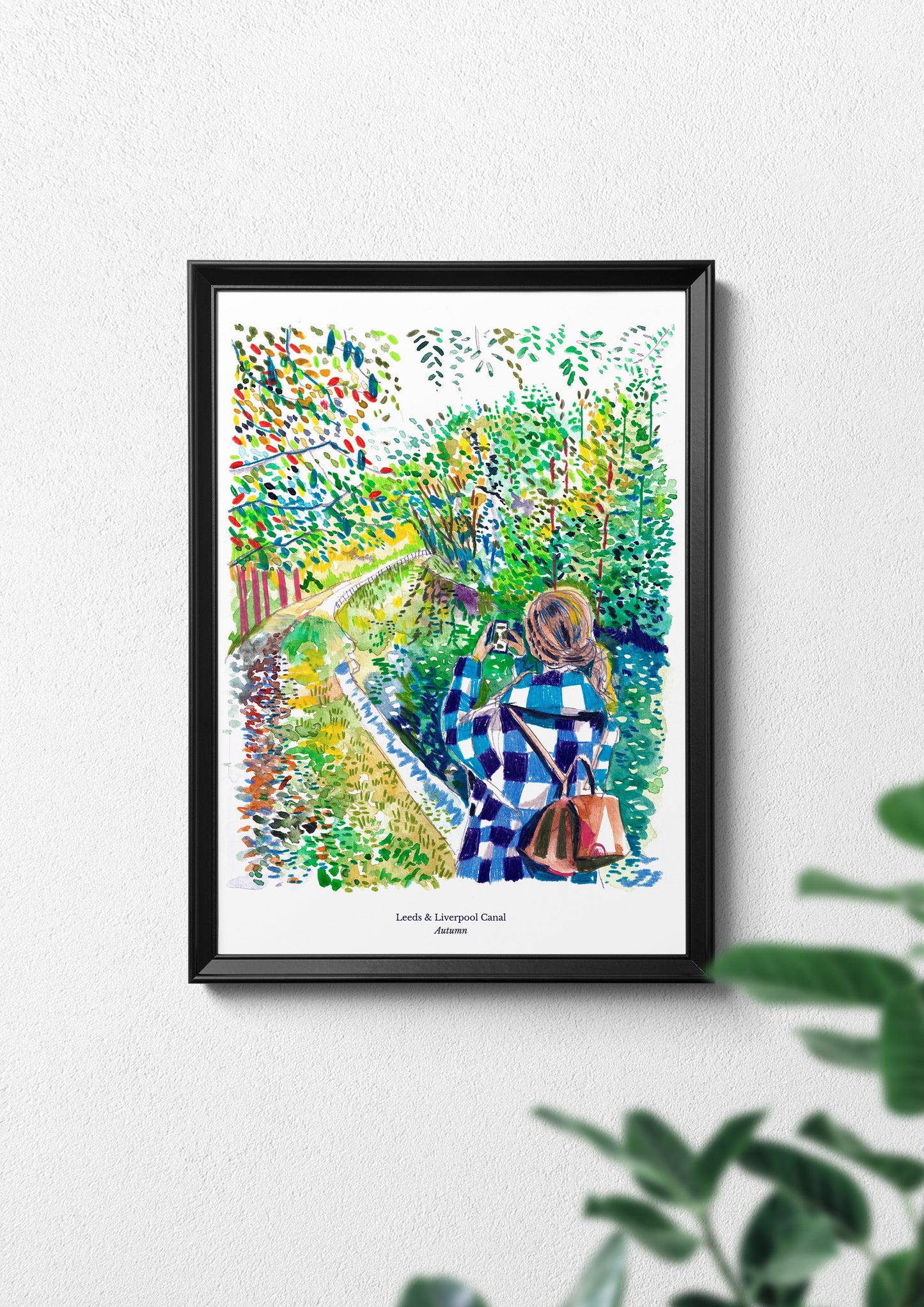 Leeds Artwork Print, Leeds and Liverpool Canal