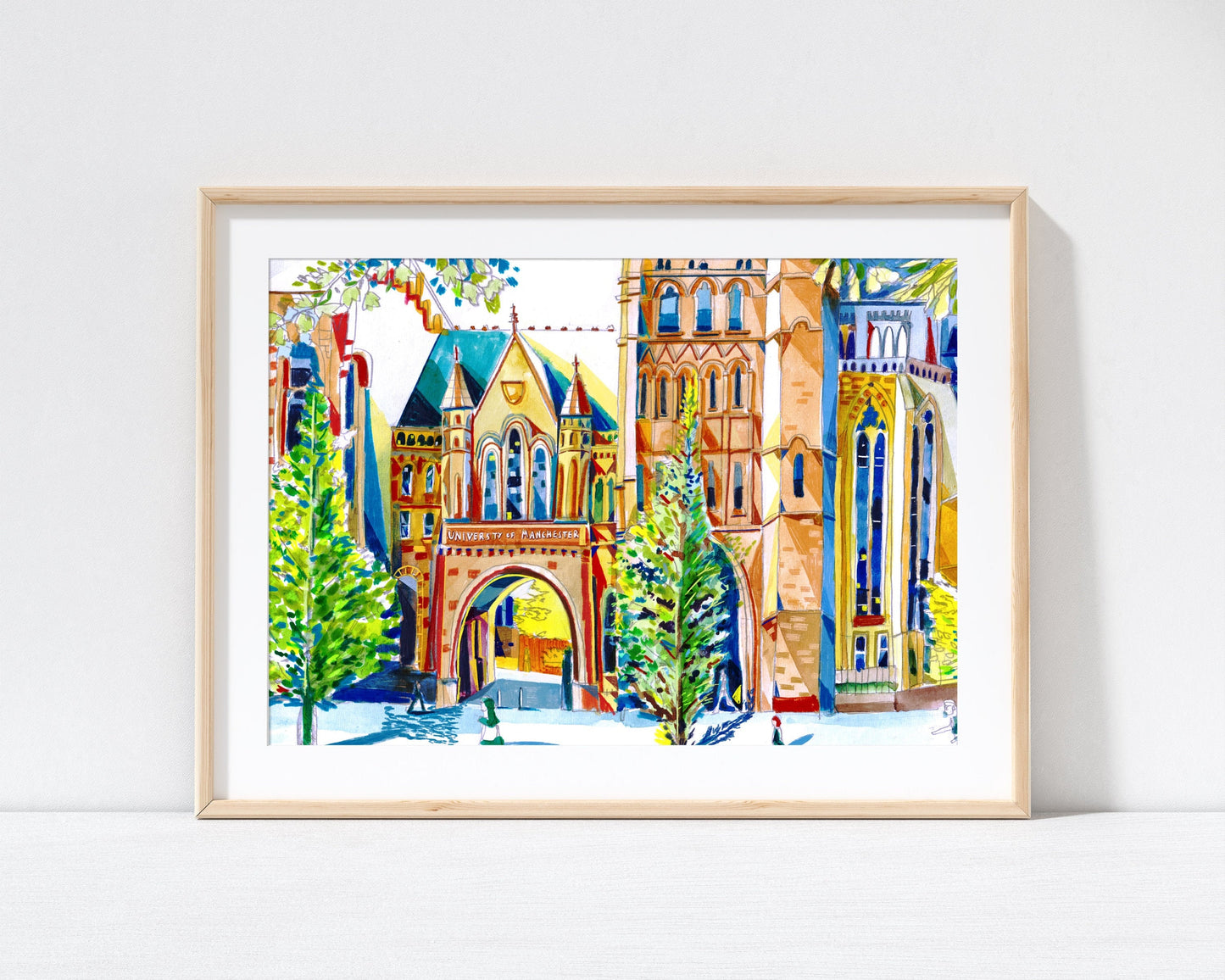 University of Manchester, Graduation Gift, Manchester Artwork Print, Manchester University Wall Art, Dorm Room Art