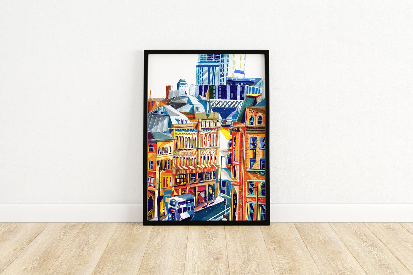 Manchester Northern Quarter, Artwork Print, Manchester Wall Art, Tib Street and Church Street,