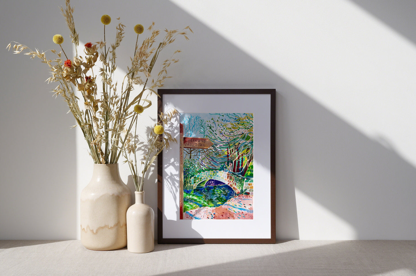 Meanwood Park Leeds Artwork Print, Yorkshire, Leeds Art Print, Leeds Poster, Meanwood Painting, Meanwood Valley Trail, Leeds Gift