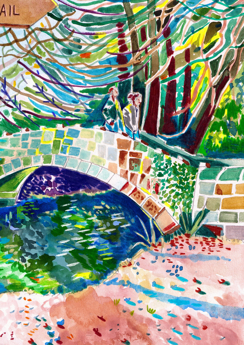 Meanwood Park Leeds Artwork Print, Yorkshire, Leeds Art Print, Leeds Poster, Meanwood Painting, Meanwood Valley Trail, Leeds Gift