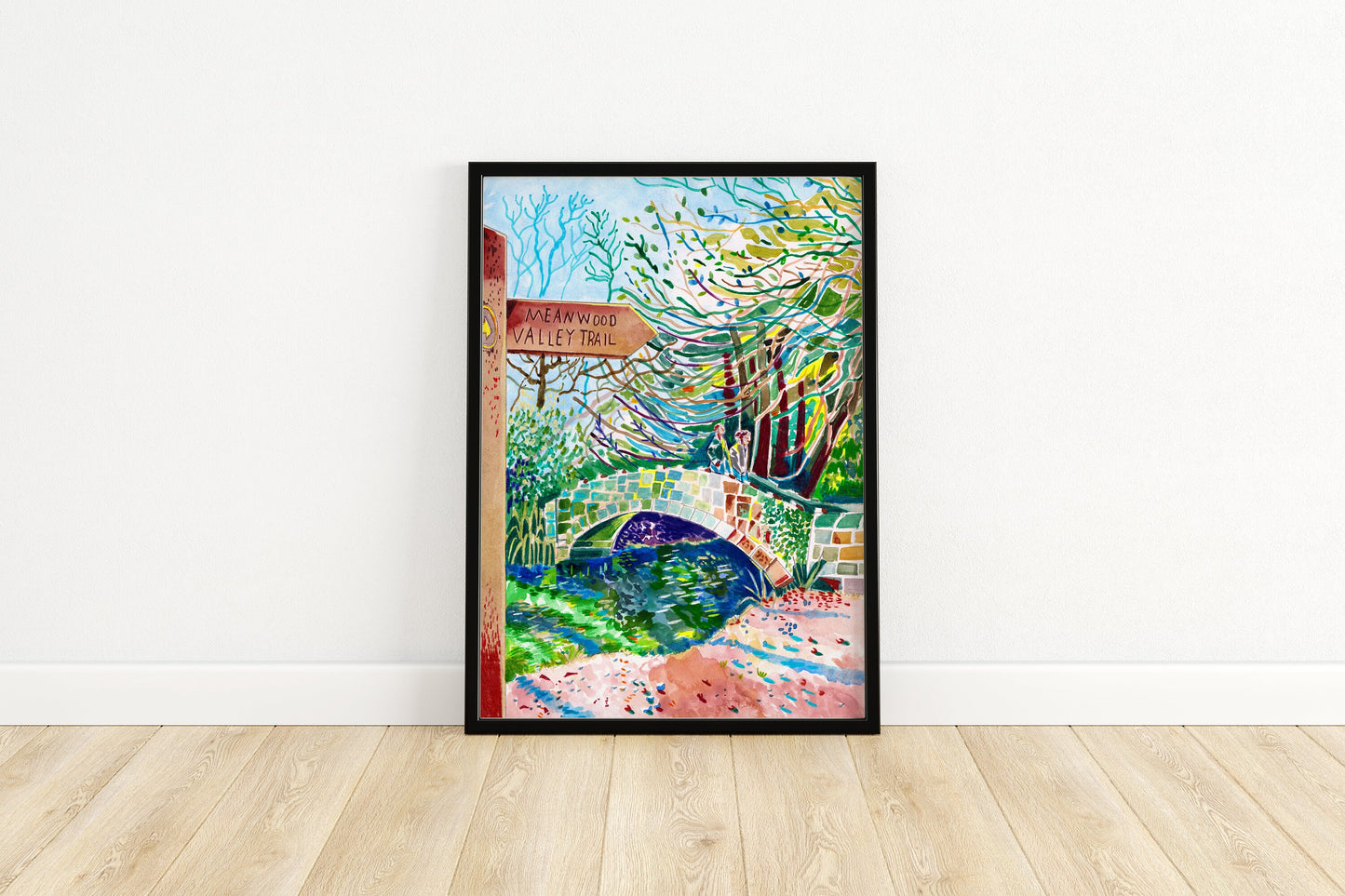 Meanwood Park Leeds Artwork Print, Yorkshire, Leeds Art Print, Leeds Poster, Meanwood Painting, Meanwood Valley Trail, Leeds Gift