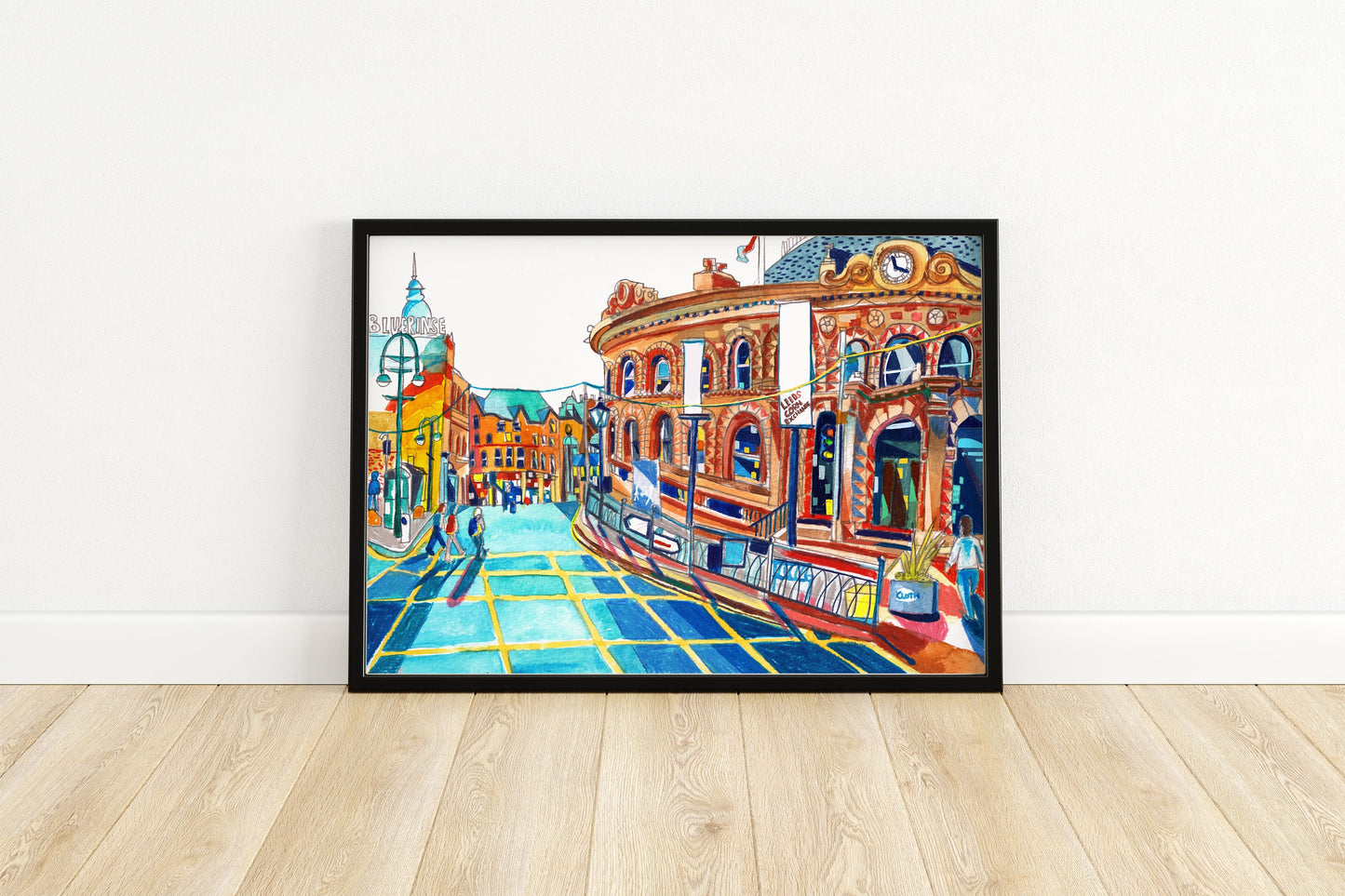 Leeds Corn Exchange, Leeds Artwork Print, Leeds UK,  Leeds Wall Art