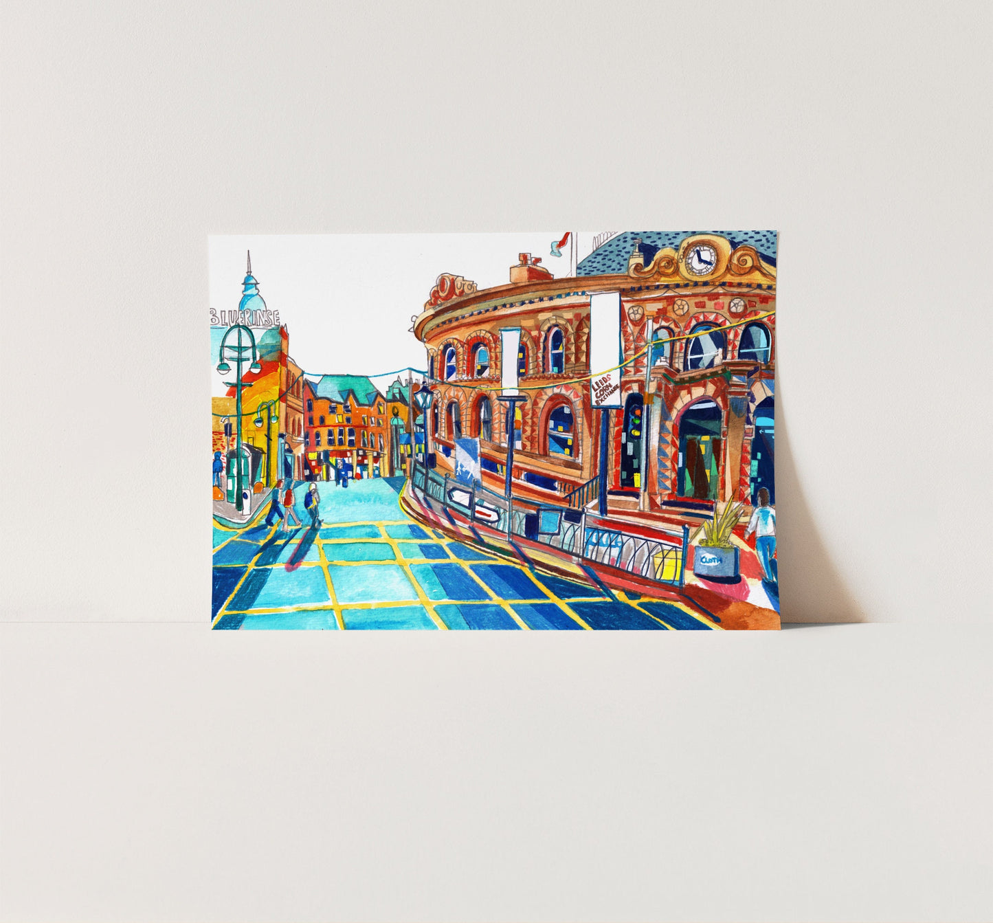 Leeds Corn Exchange, Leeds Artwork Print, Leeds UK,  Leeds Wall Art