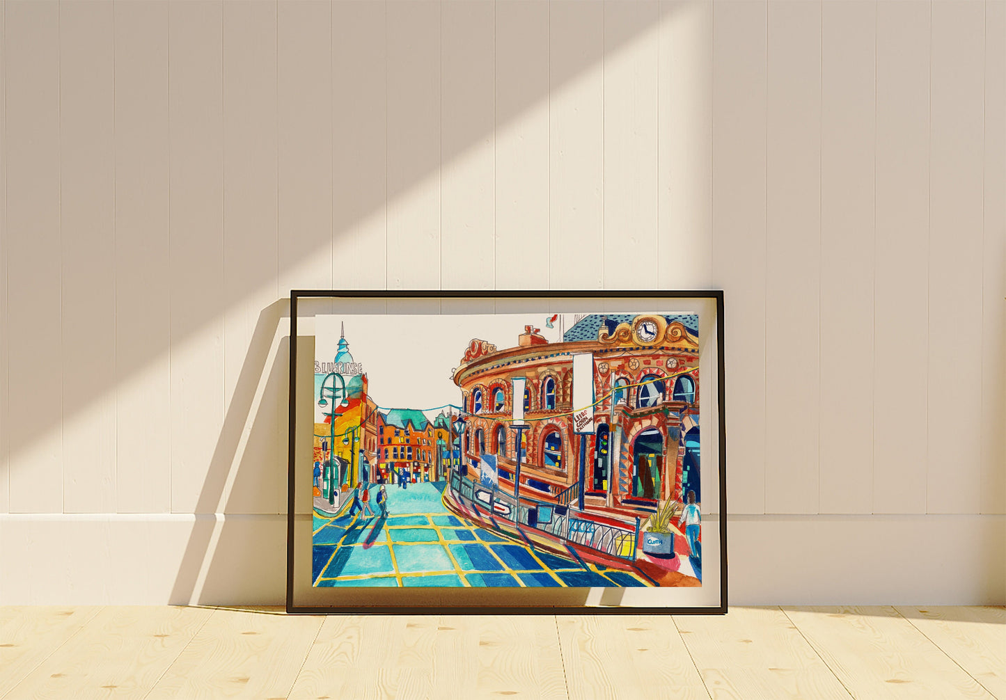 Leeds Corn Exchange, Leeds Artwork Print, Leeds UK,  Leeds Wall Art