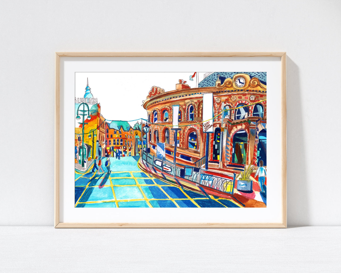 Leeds Corn Exchange, Leeds Artwork Print, Leeds UK,  Leeds Wall Art