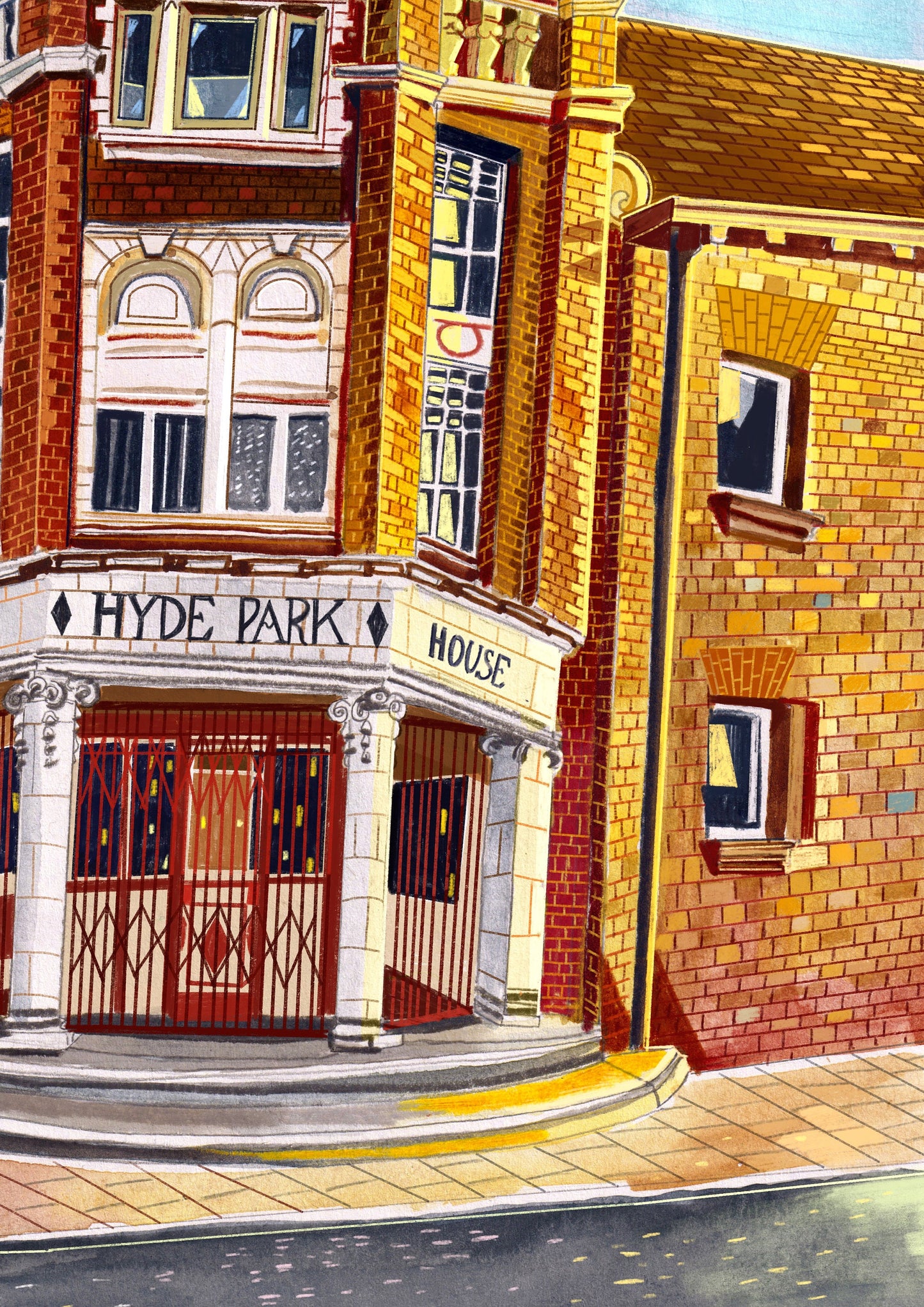 Leeds England, Hyde Park Picture House, Cinema Art, Brudenell Road, Yorkshire, Leeds Art Print, Leeds Poster, Leeds Painting
