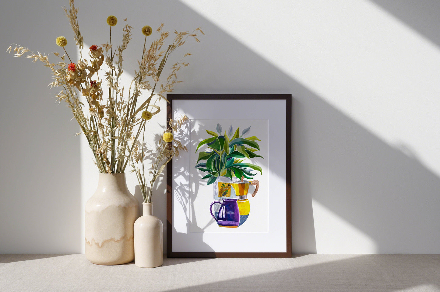 Leeds Art Print, Kapow Coffee Still Life Illustration, Leeds Gift Idea