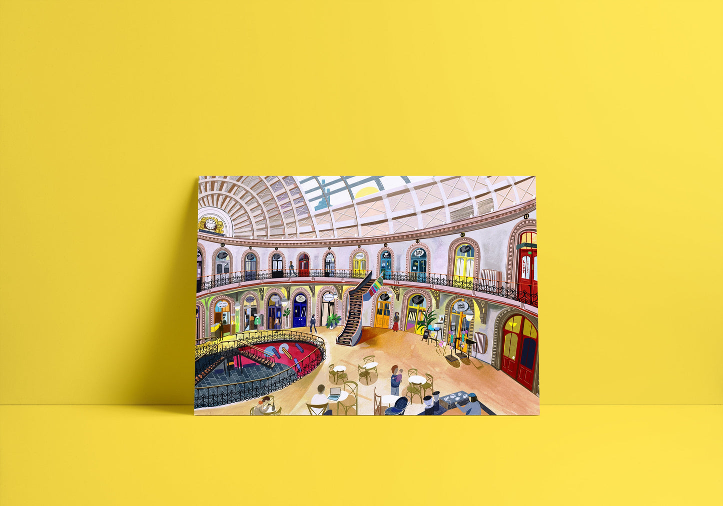 Leeds Corn Exchange, Leeds Print, Leeds UK Artwork, Call Lane, Leeds Poster