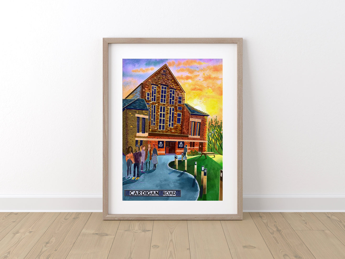 Leeds England, Burley, Cardigan Road, Left Bank Leeds, Hyde Park, Leeds Art Print, Leeds Poster
