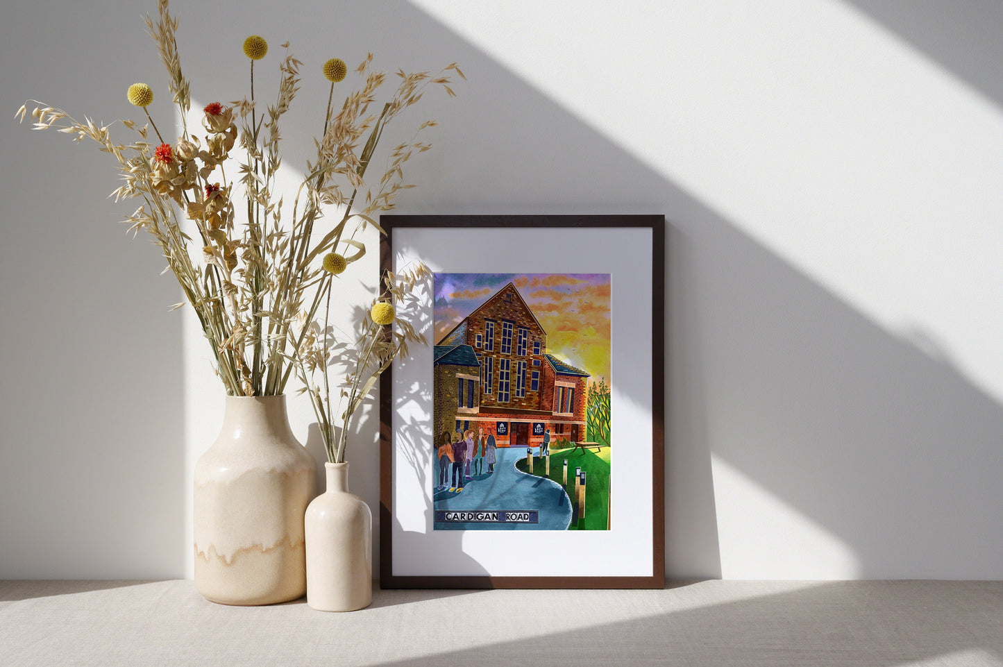 Leeds England, Burley, Cardigan Road, Left Bank Leeds, Hyde Park, Leeds Art Print, Leeds Poster